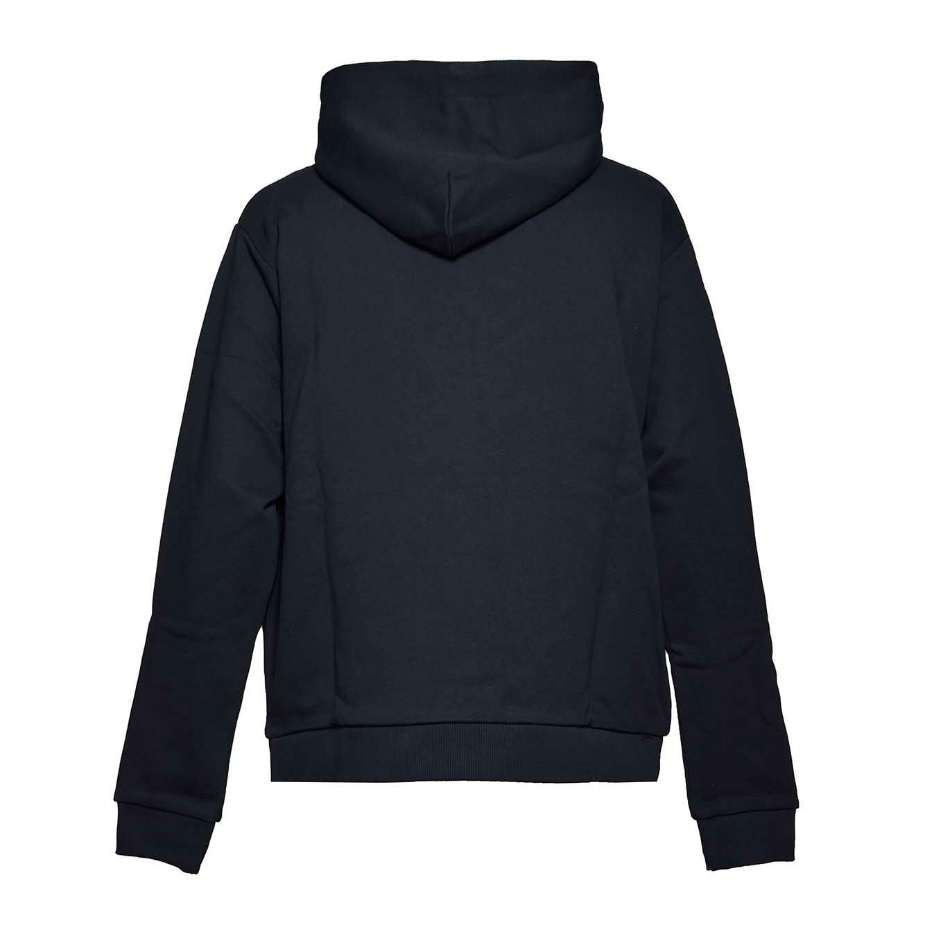 Shop Gcds Logo Printed Drawstring Hoodie In Black