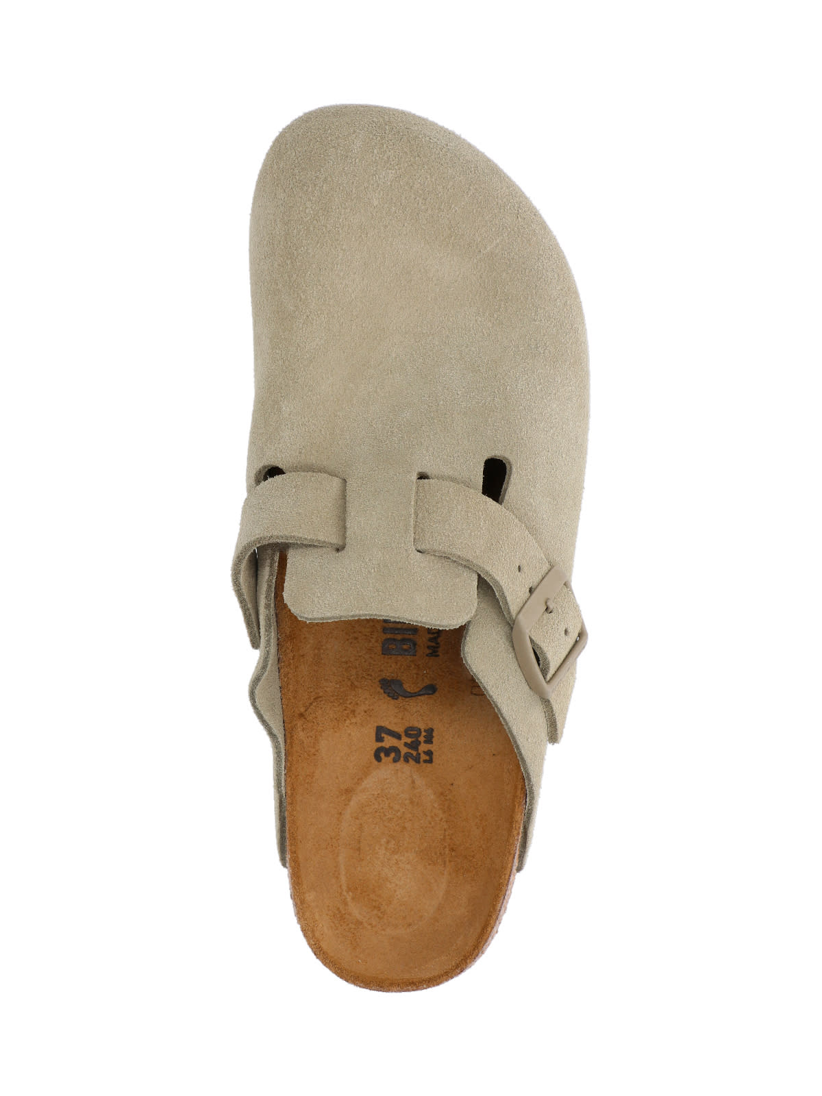 Birkenstock Boston Mules In Gray