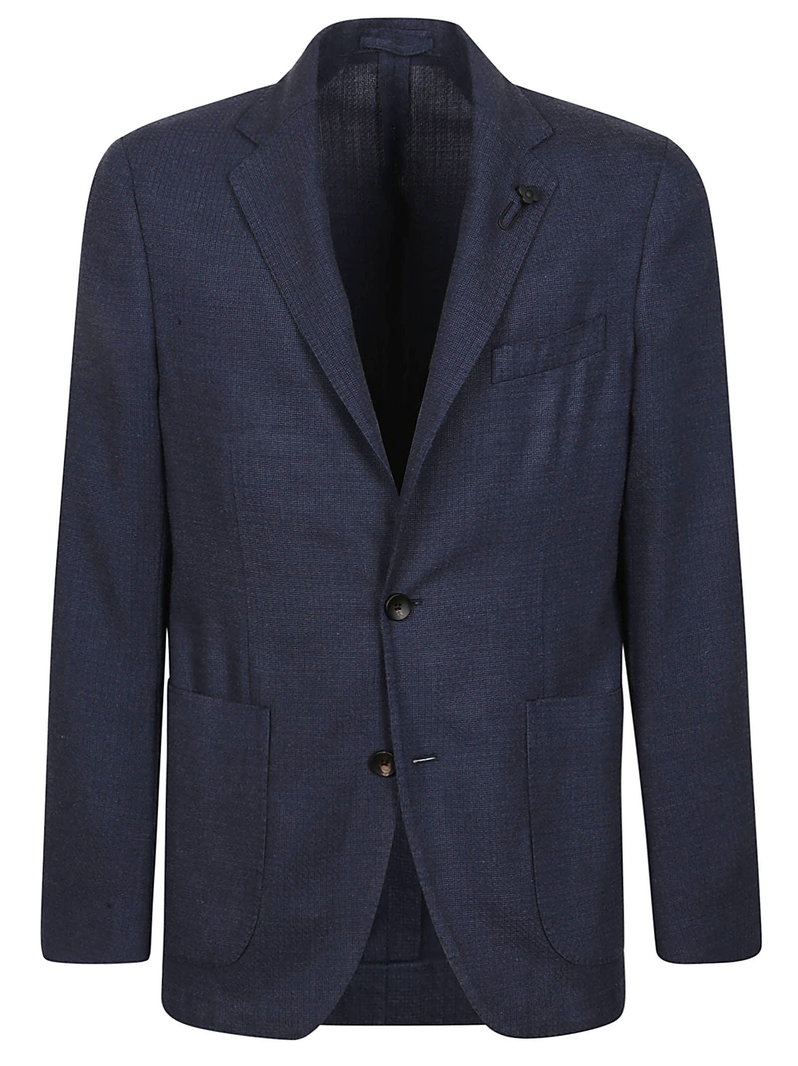 Shop Lardini Jacket In Tw Blu