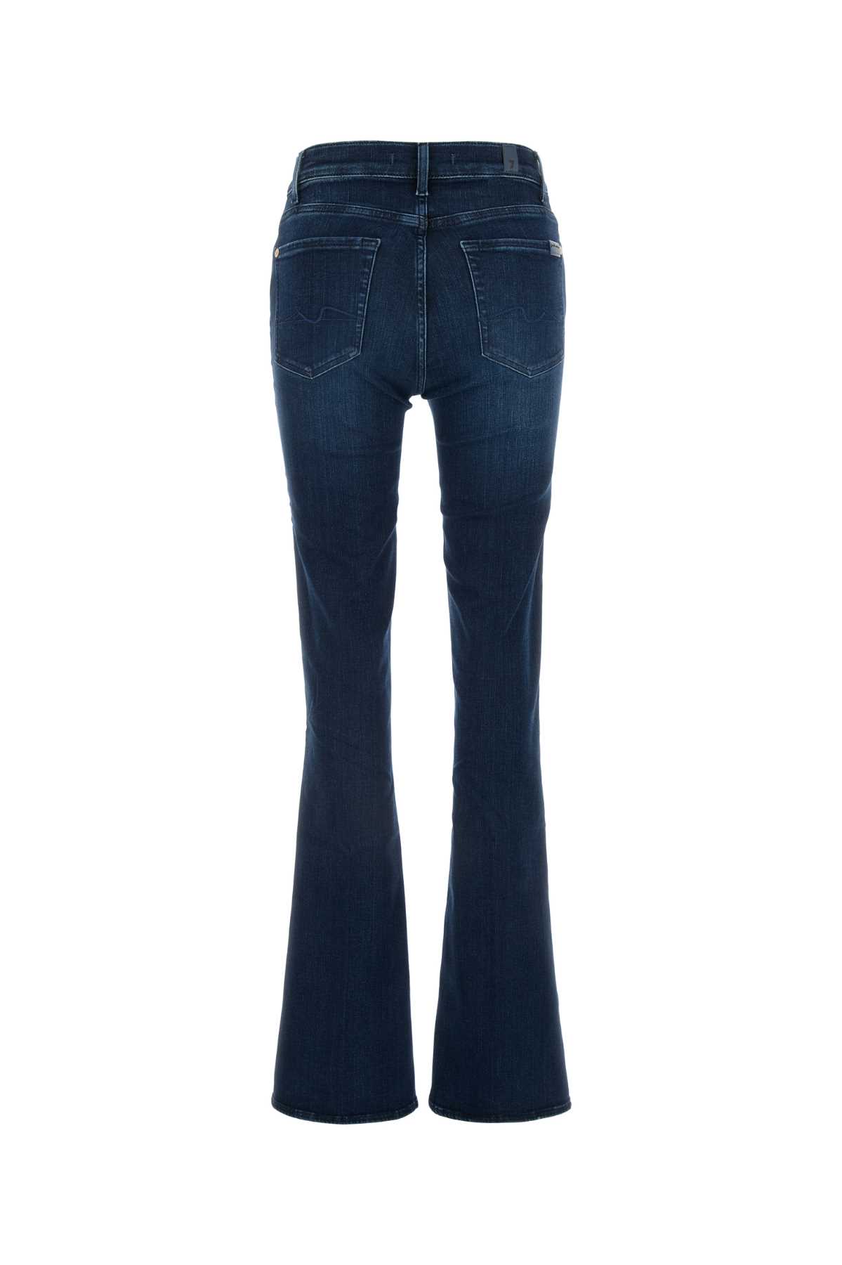 Shop 7 For All Mankind Stretch Denim La Jolla Jeans In Darkblue
