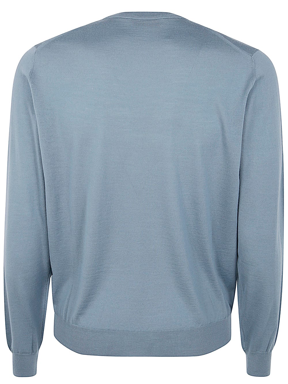 Shop Filippo De Laurentiis Long Sleeves Merinos Round Neck In Light Blue