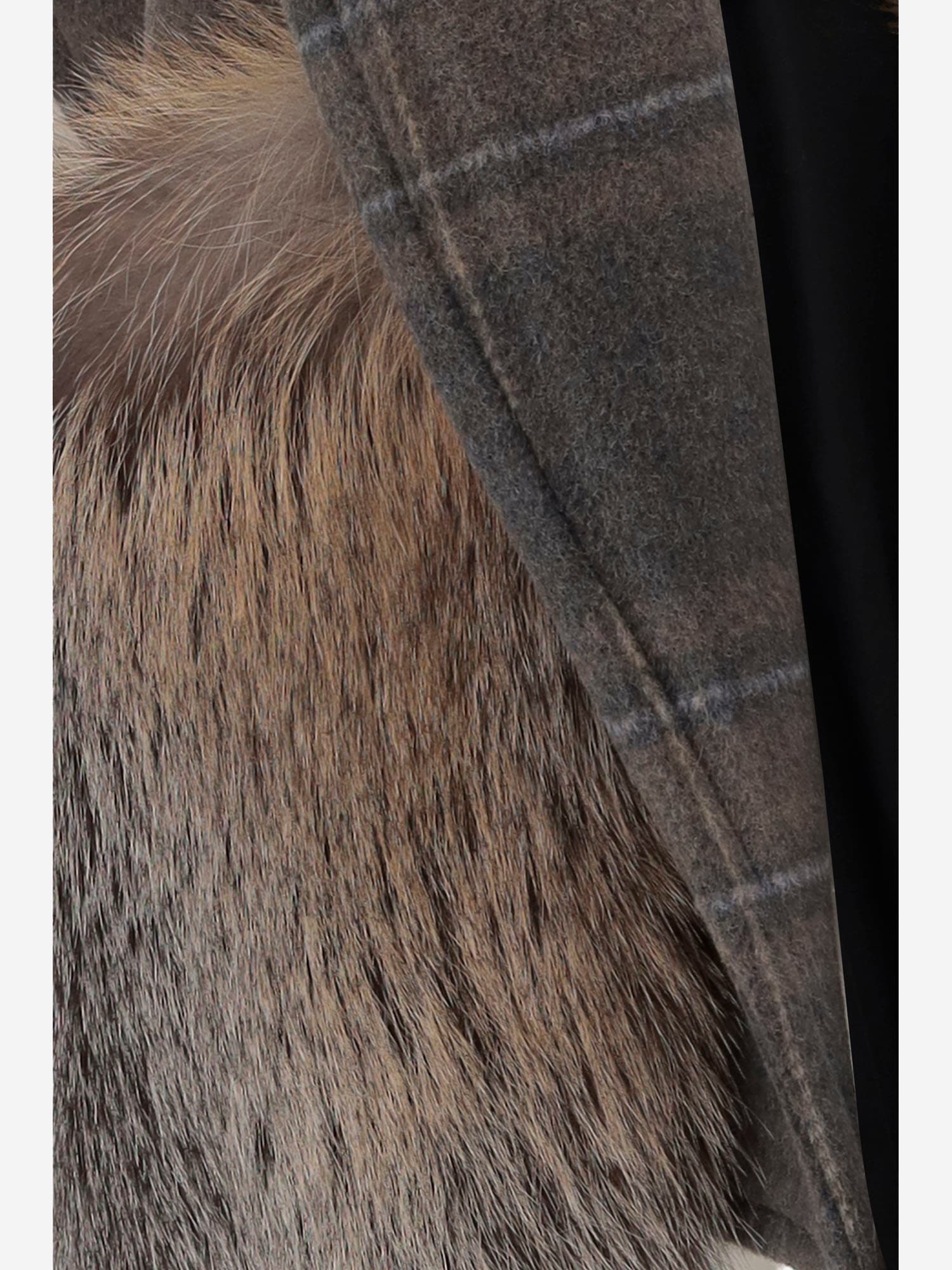 Blancha Alpaca And Wool Blend Vest With Fur In Multi