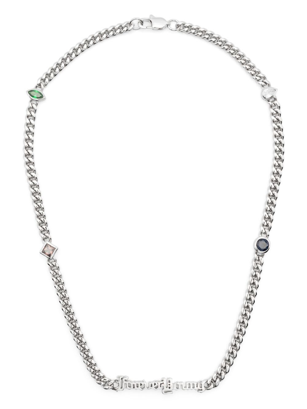 Shop Darkai Forever Young Necklace In Bbmsl Silver