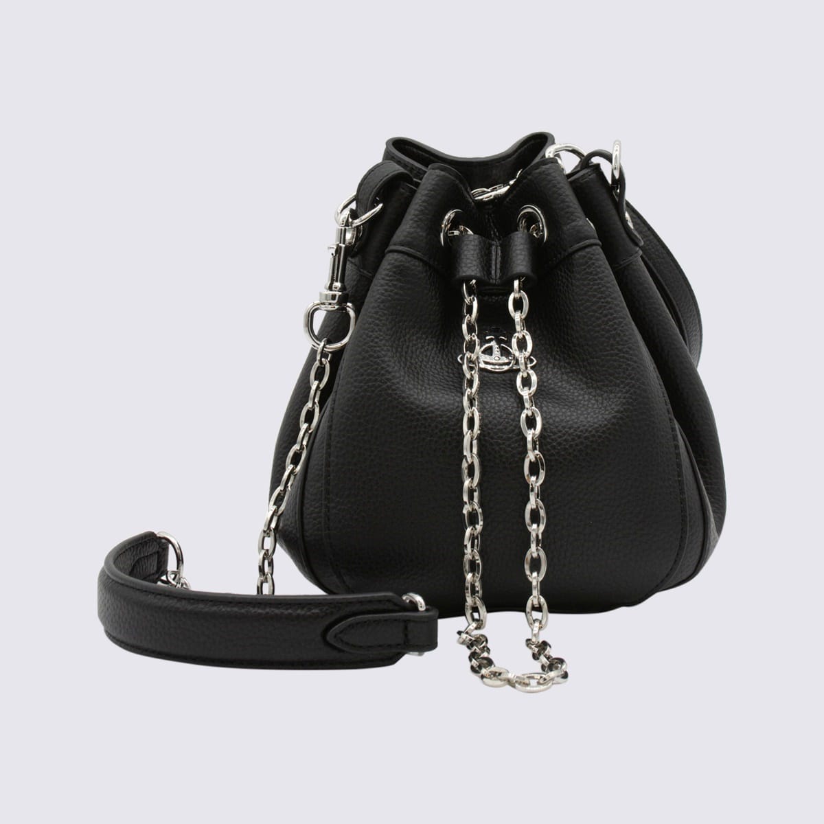 Vivienne Westwood Black Satchel In Black
