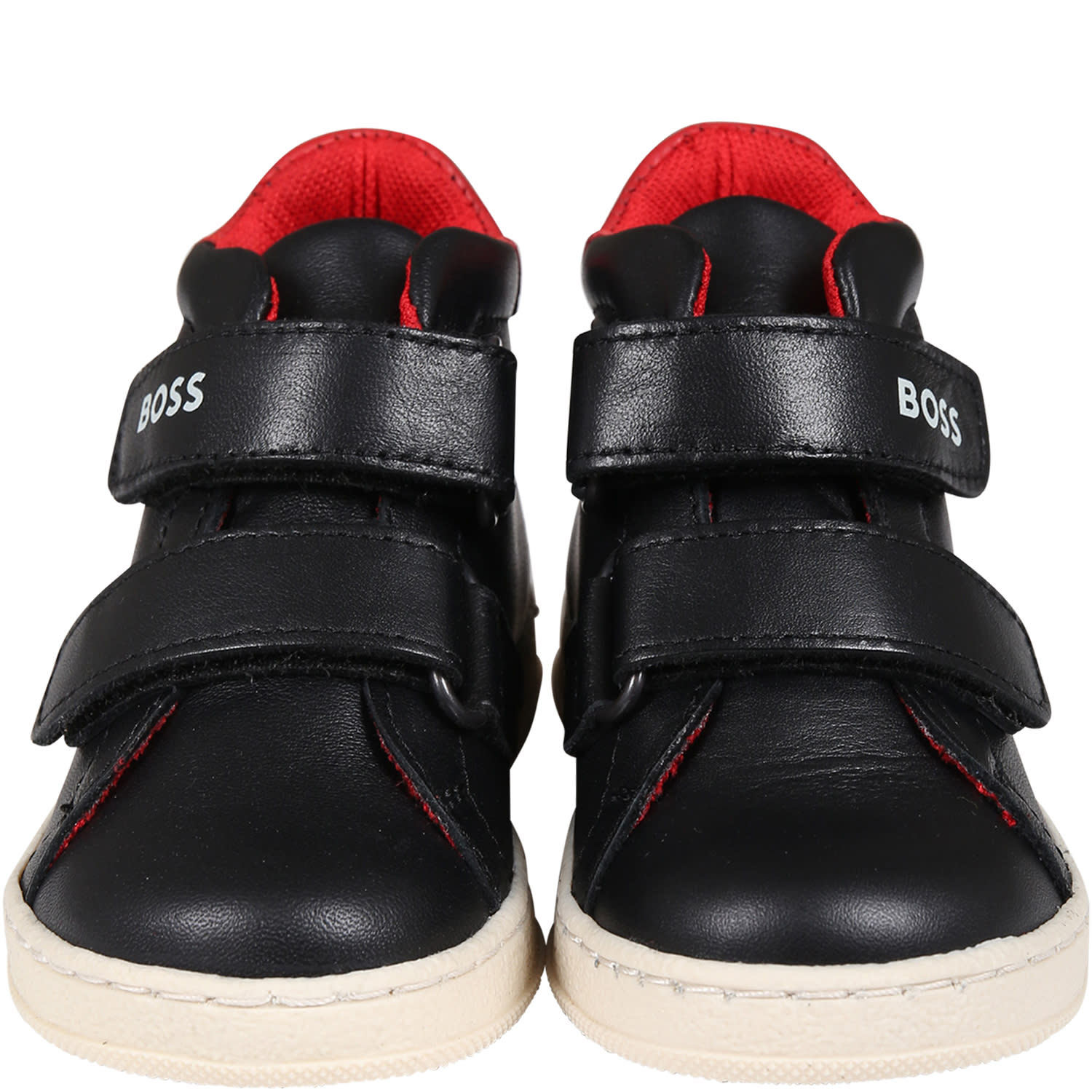 Hugo Boss Black Sneakers For Boy With Logo In Black