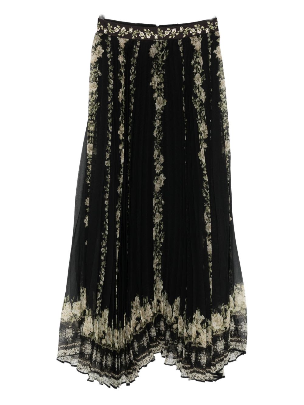 Alice And Olivia Long Skirt In Black