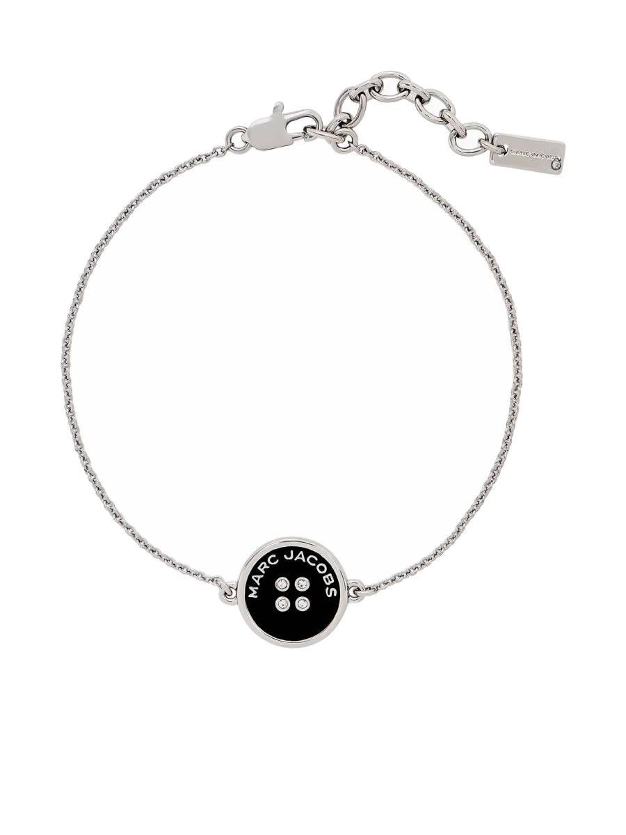 Marc Jacobs Button Bracelet In Silver