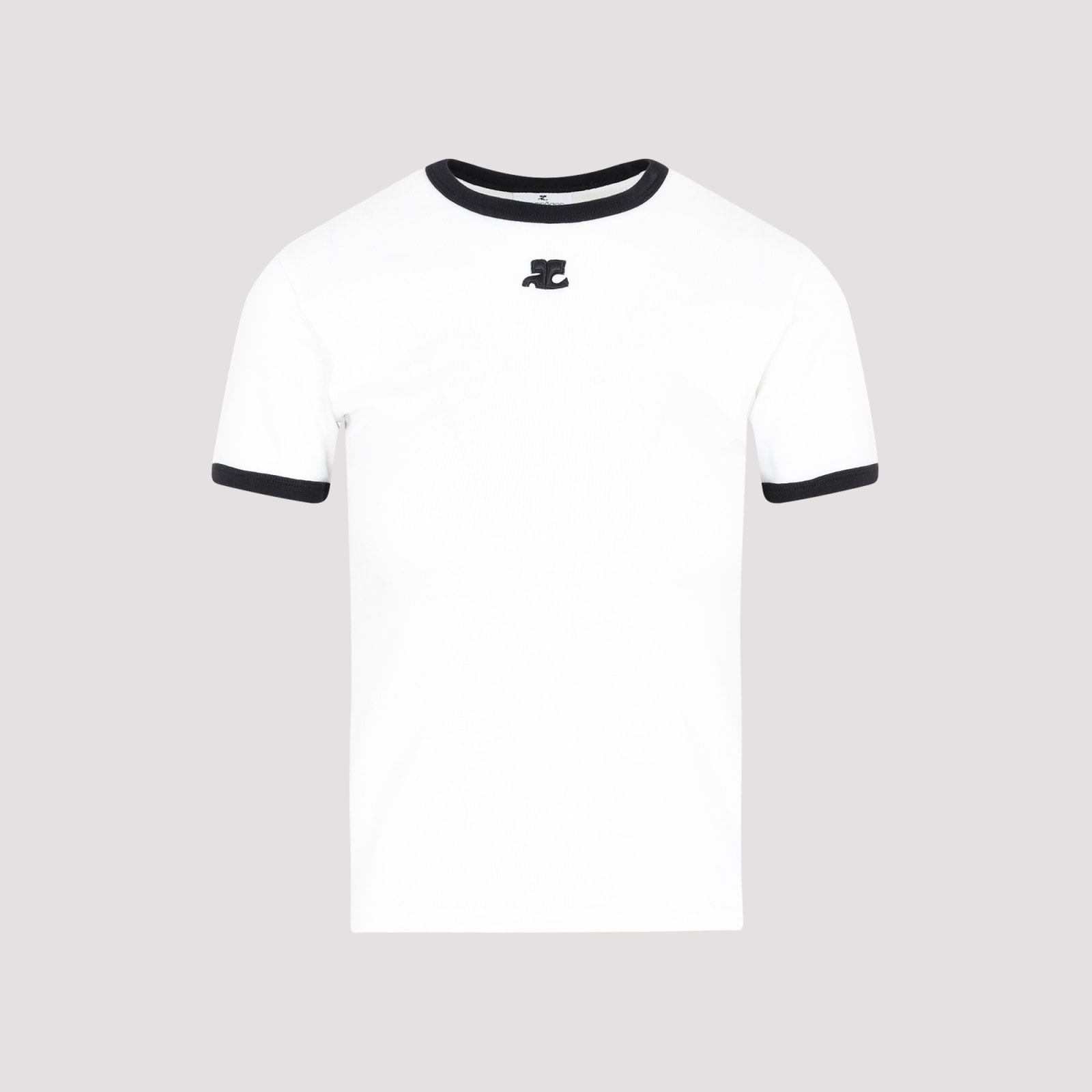 Bumpy Contrast T-shirt Reedition - Courrèges - Modalova