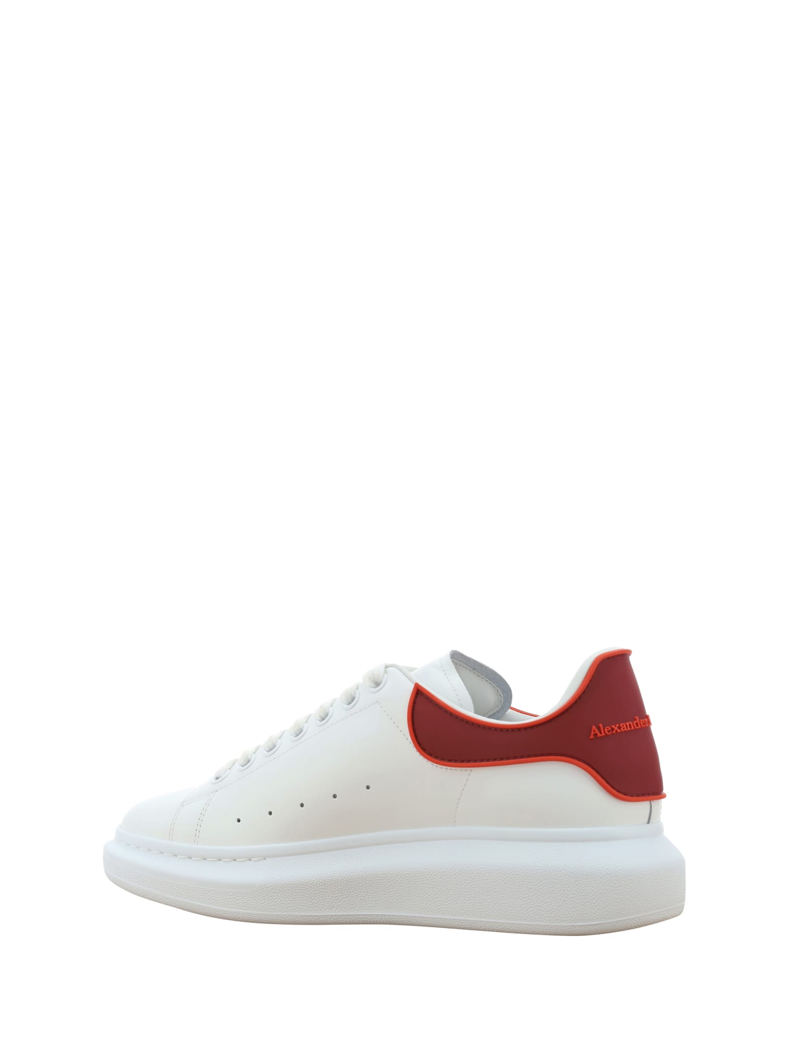 Shop Alexander Mcqueen Sneakers In White/ro.red/sca Red