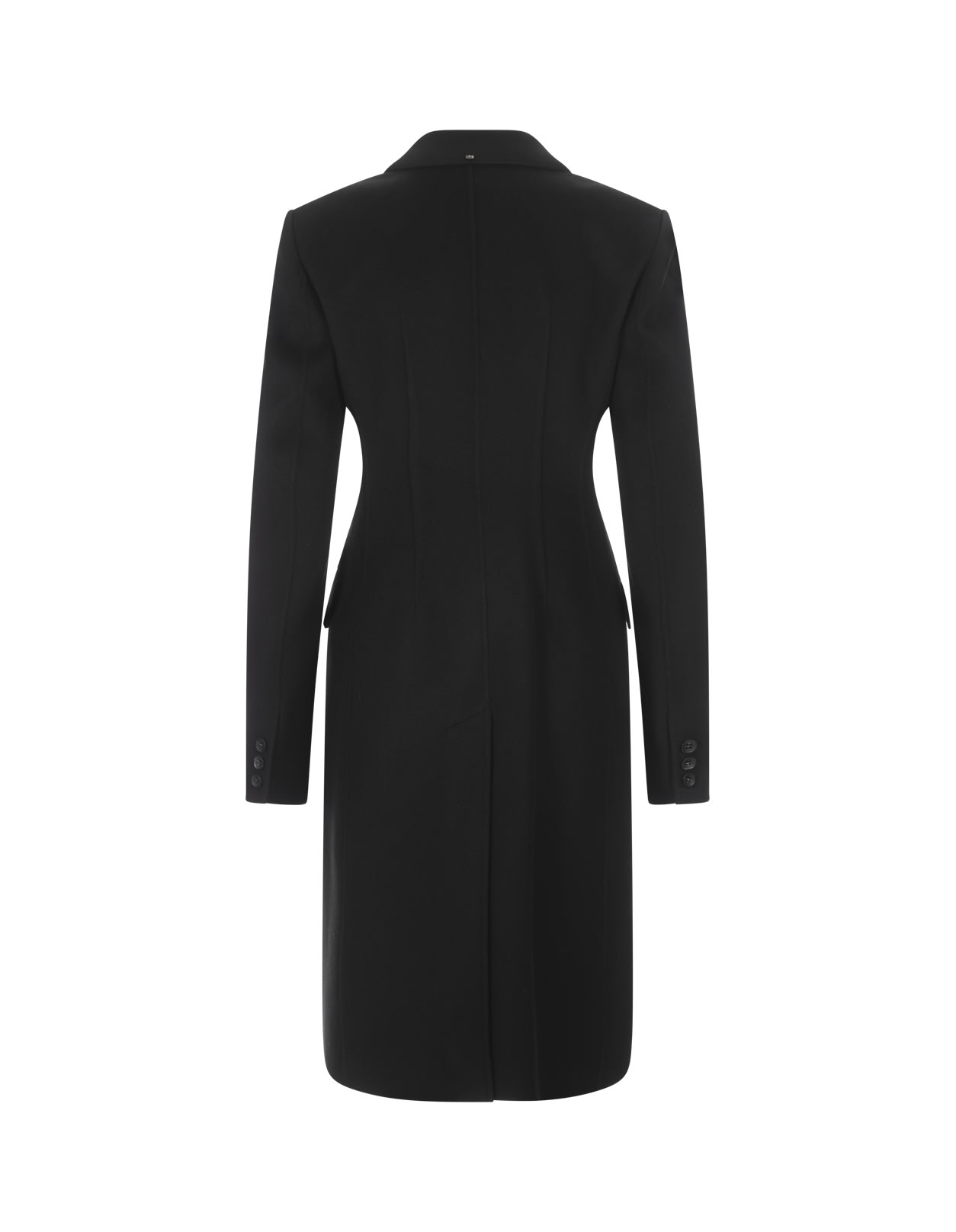 Shop Sportmax Black Morgana Coat