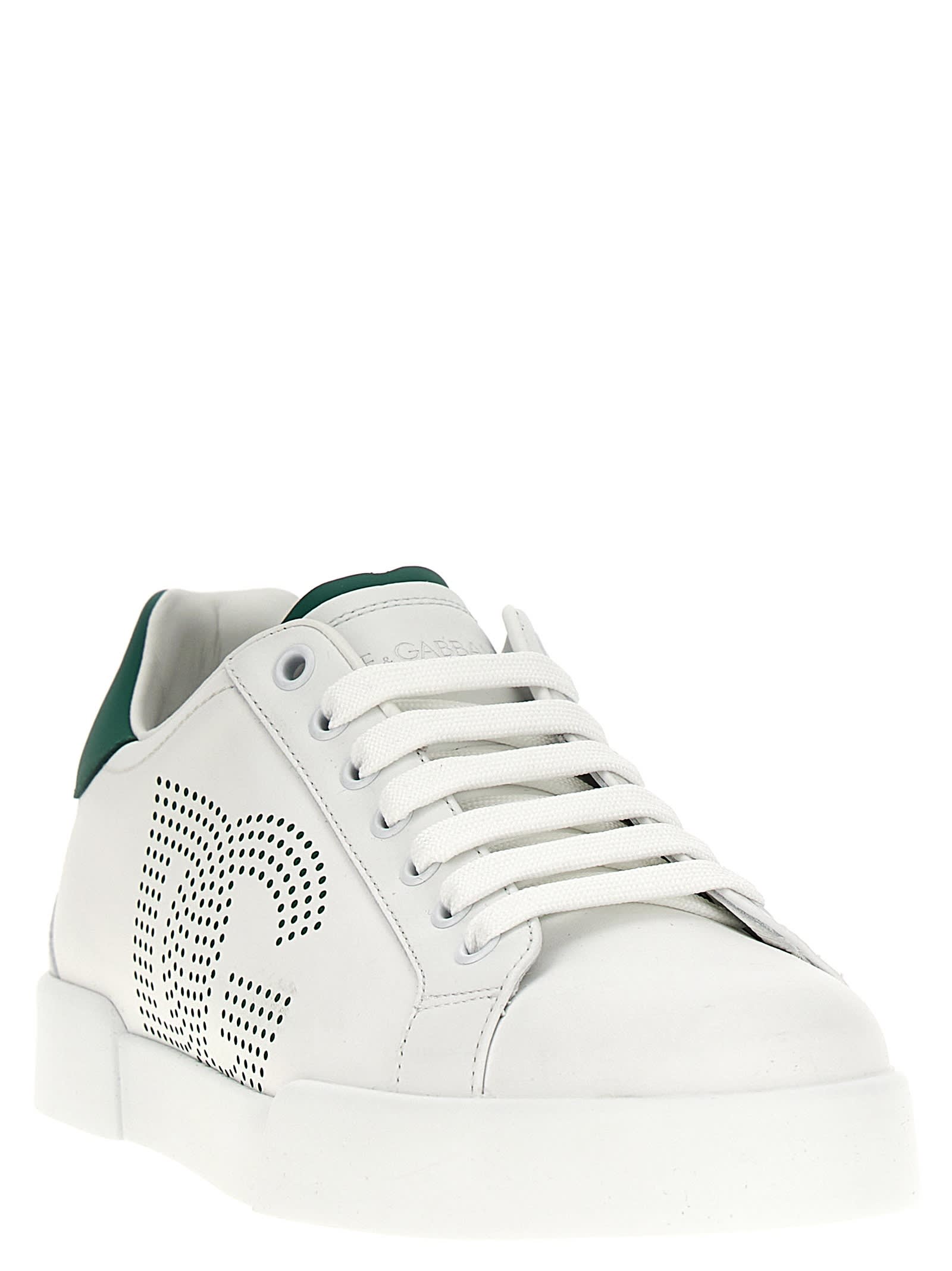 Shop Dolce & Gabbana Portofino Sneakers In Green