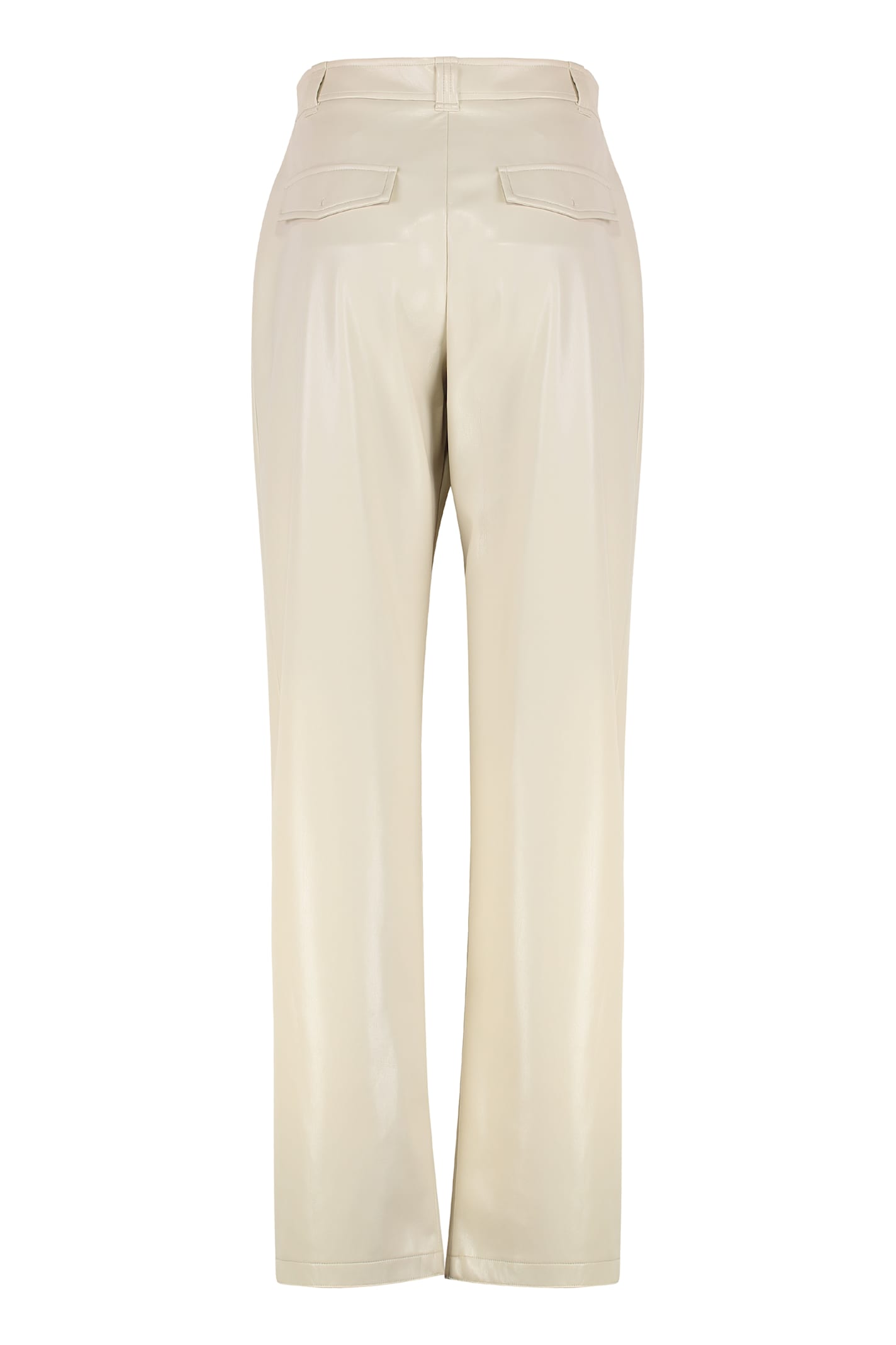 Pinko Balloon Pants In Eco-leather In Green