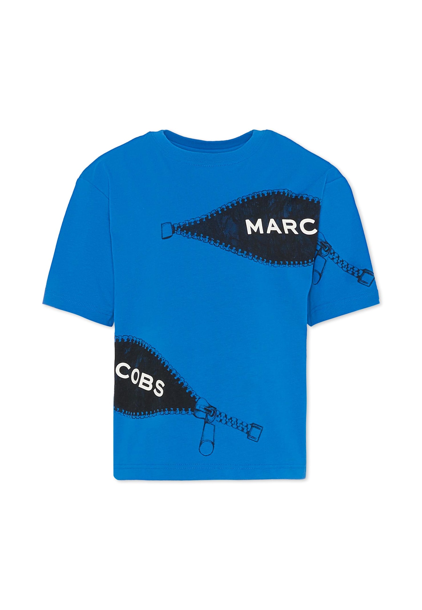 Marc Jacobs Blue T-shirt For Boy With Logo In Blue