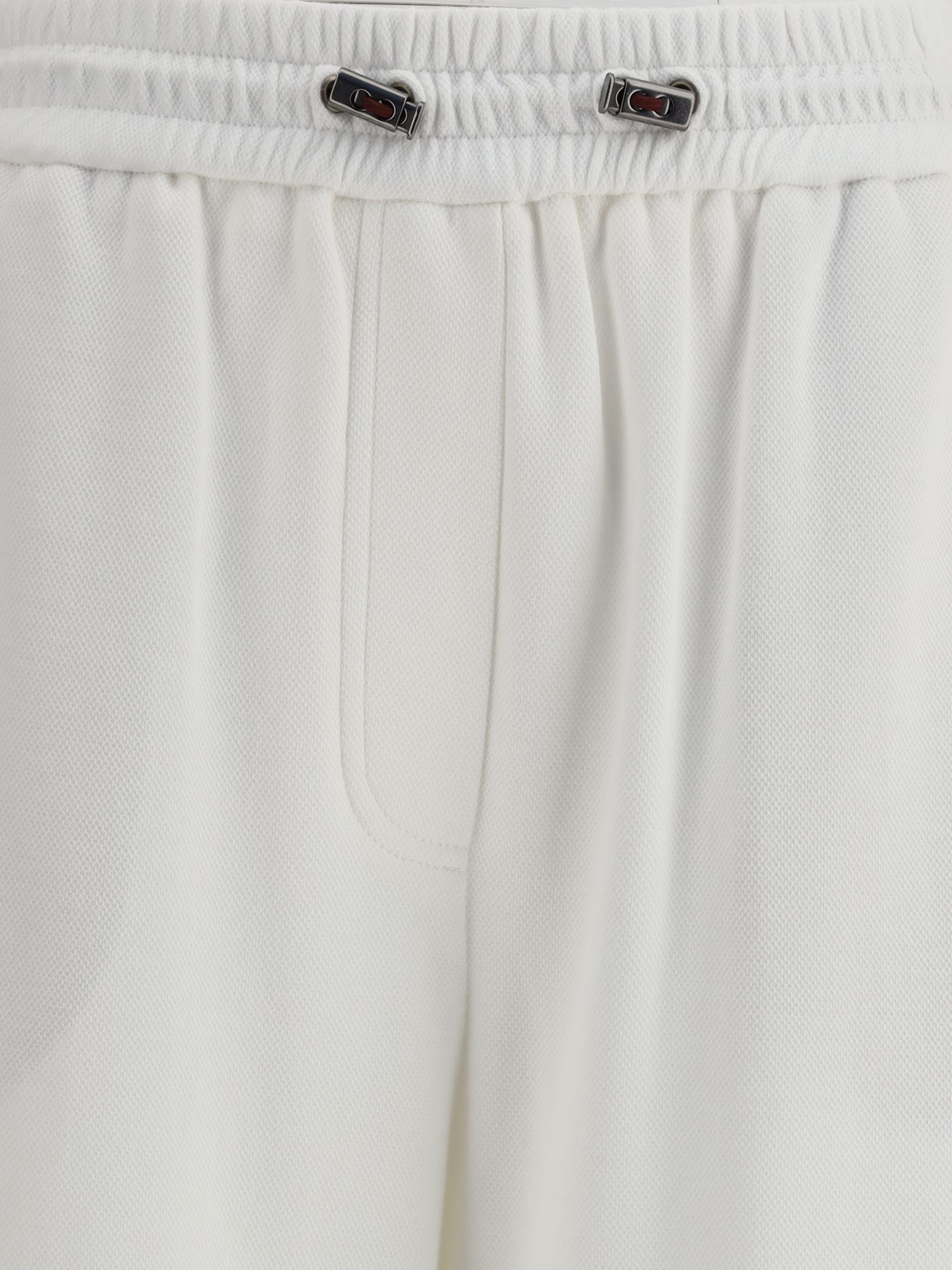Brunello Cucinelli Cotton Sweatpants In White