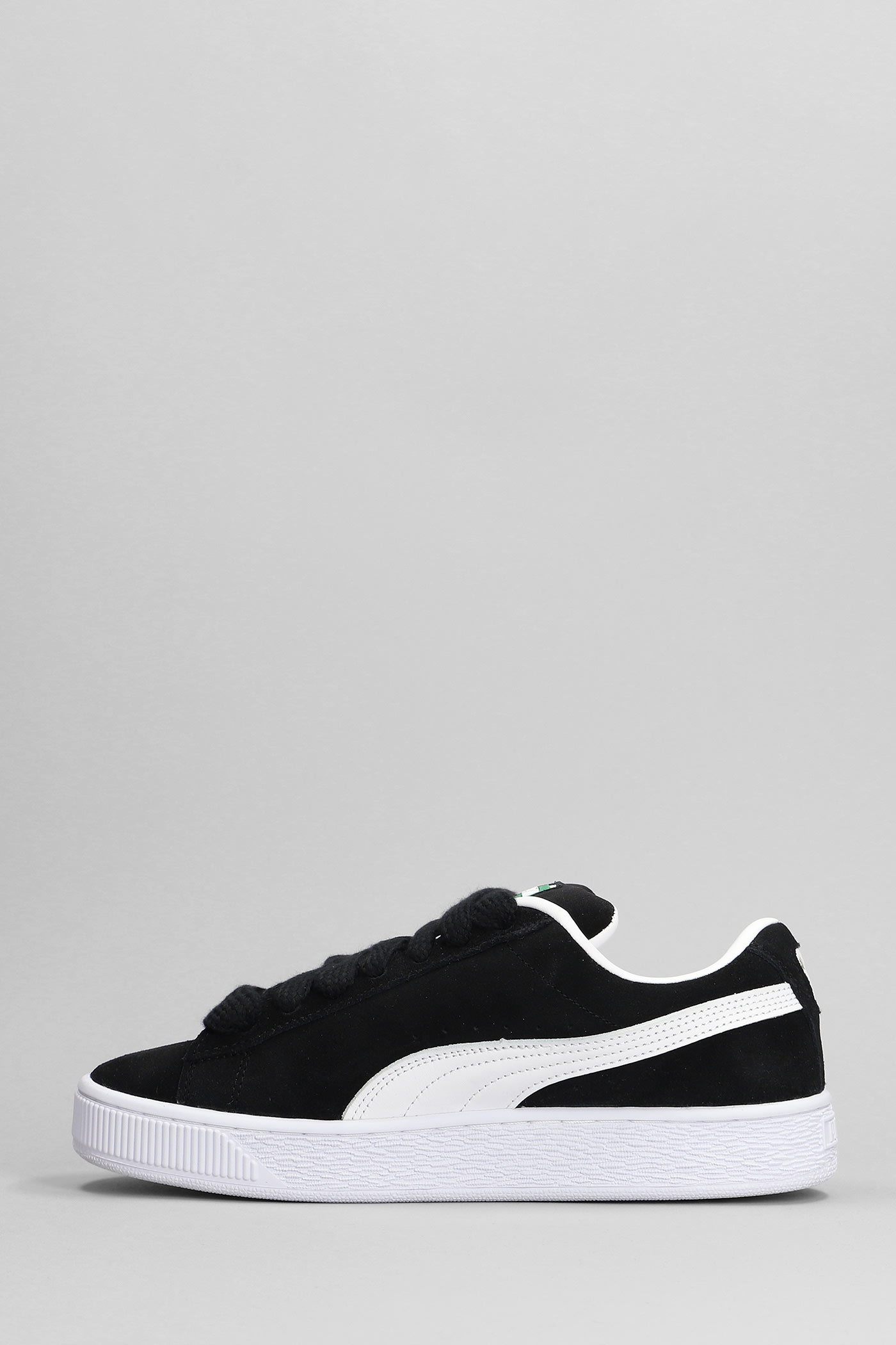 Shop Puma Suede Xl Sneakers In Black Suede