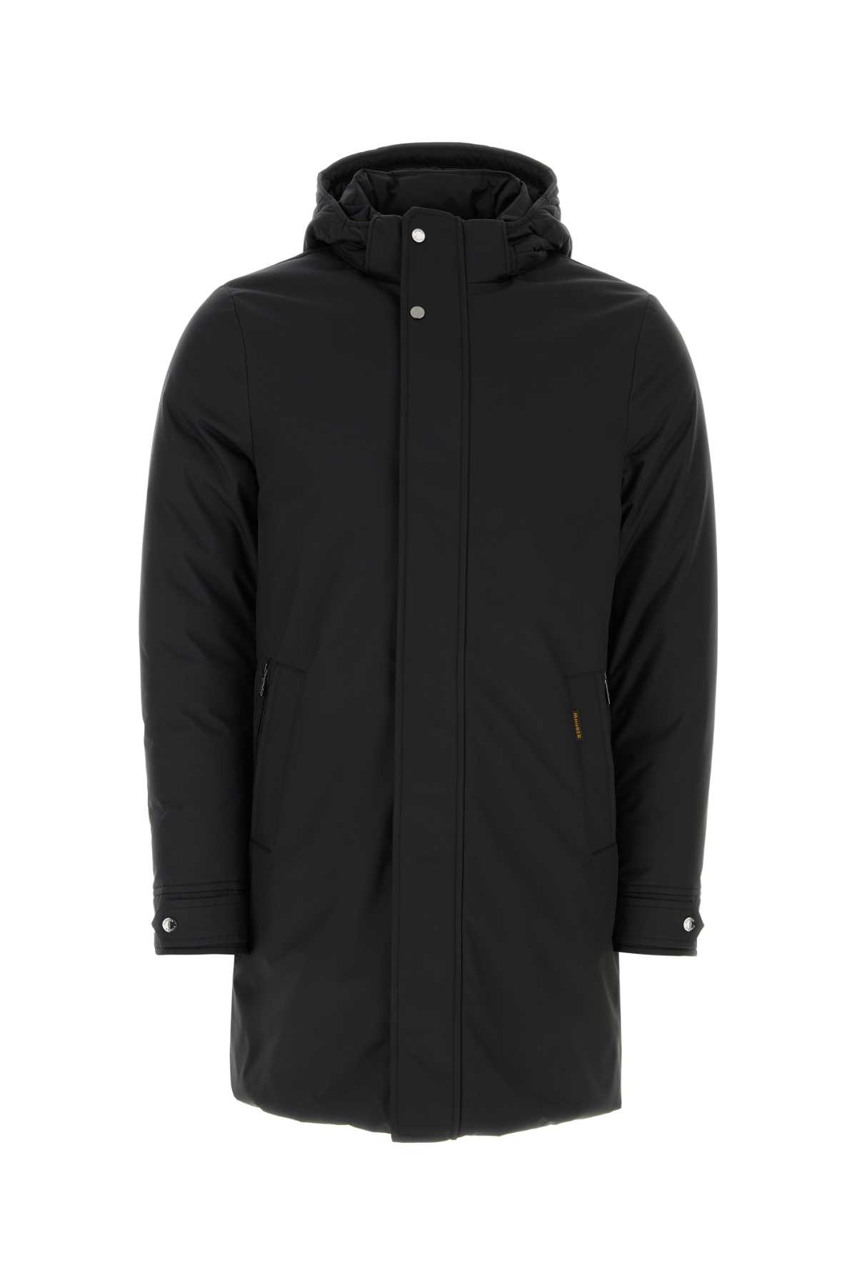 Shop Moorer Black Polyester Vermont-ads Down Jacket In Nero