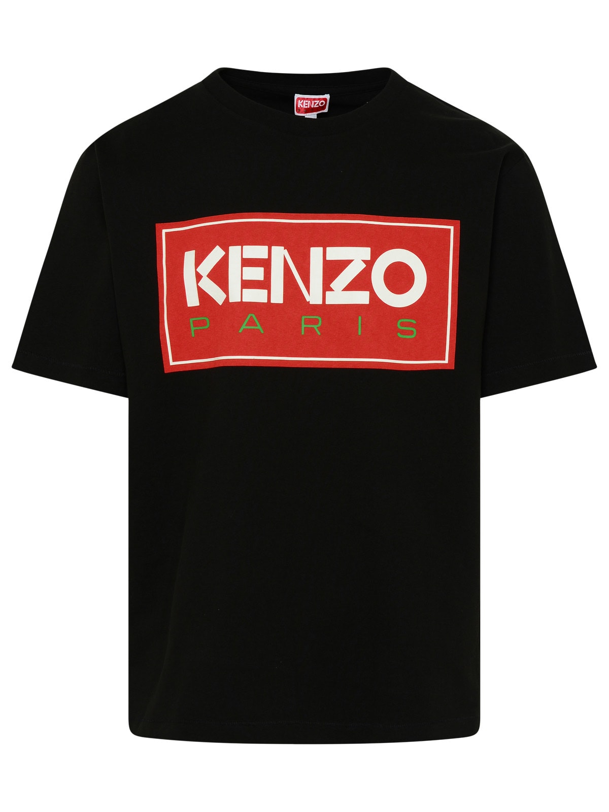 KENZO BLACK COTTON T-SHIRT