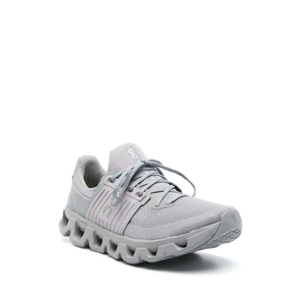 On Mens Alloy Frt Cloudswift 4 Mesh And Shell Trainers In Gray