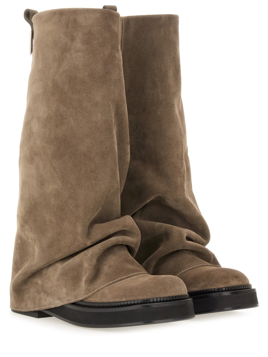 Attico Combat Boot Robin In Brown