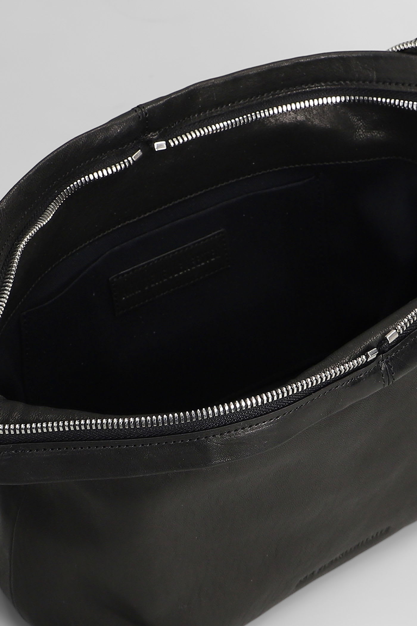 Ann Demeulemeester Lusi Shoulder Bag In Black Leather In Black
