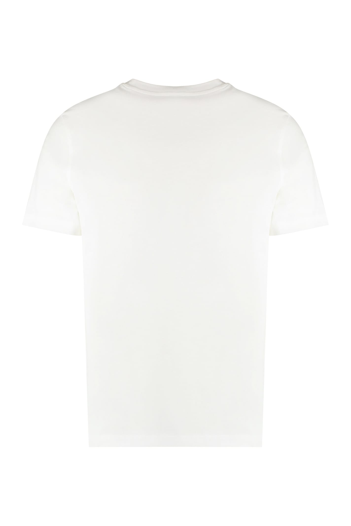 Shop Apc James Logo Cotton T-shirt In White