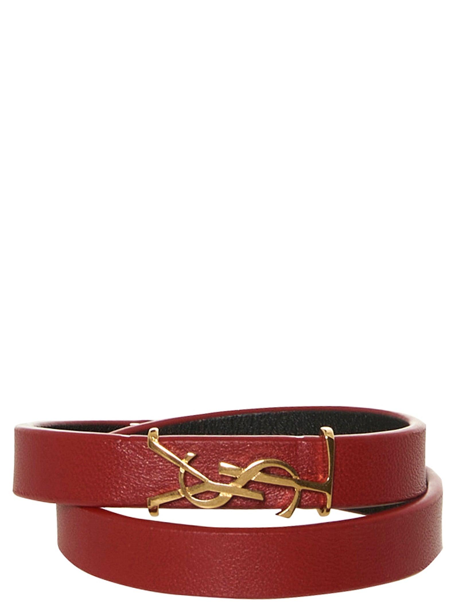 Saint Laurent Monogram Wrap Bracelet