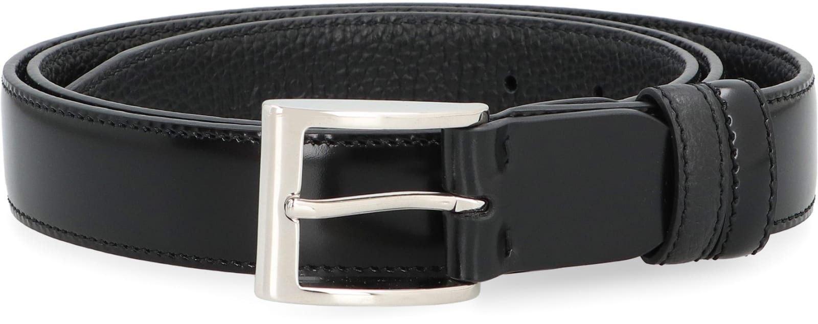 【送料&関税込】Hogan Black Leather Belt - Unisex hogan Black Leather Belt - Belts - BeyondStyle