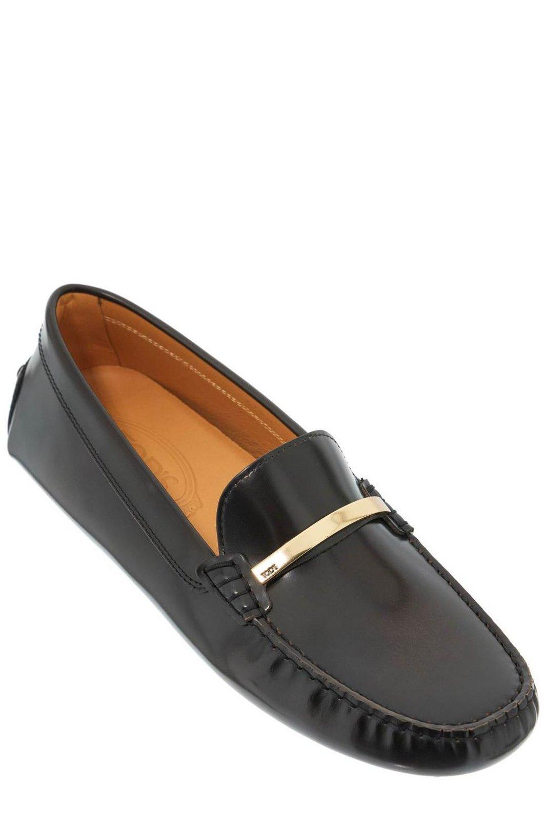 Shop Tod's Gommino Driving Loafers In Brown