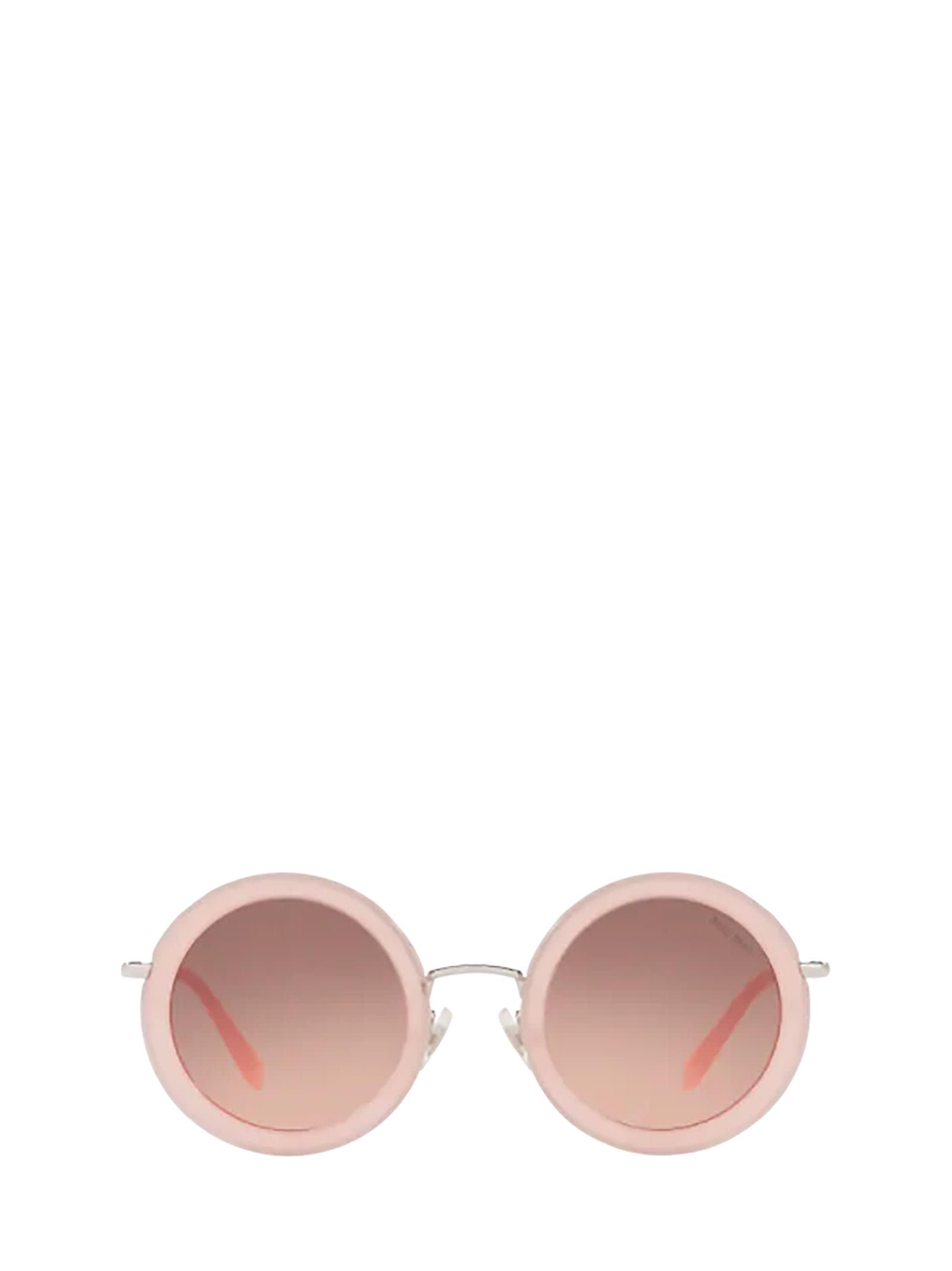 Miu Miu Eyewear Miu Miu Mu 59us Opal Pink Sunglasses