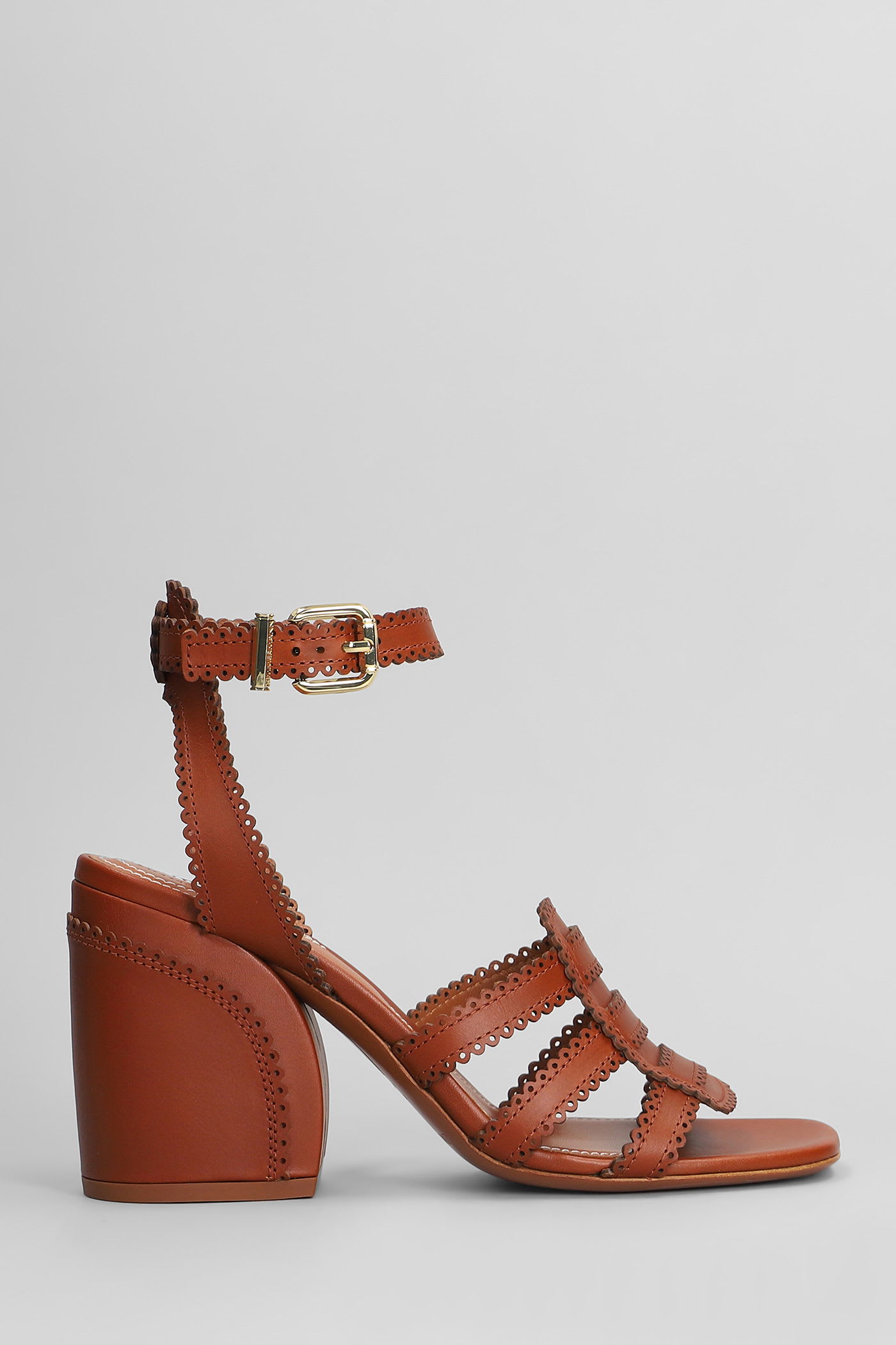 Goldie Sandal 85 Sandals In Brown Leather