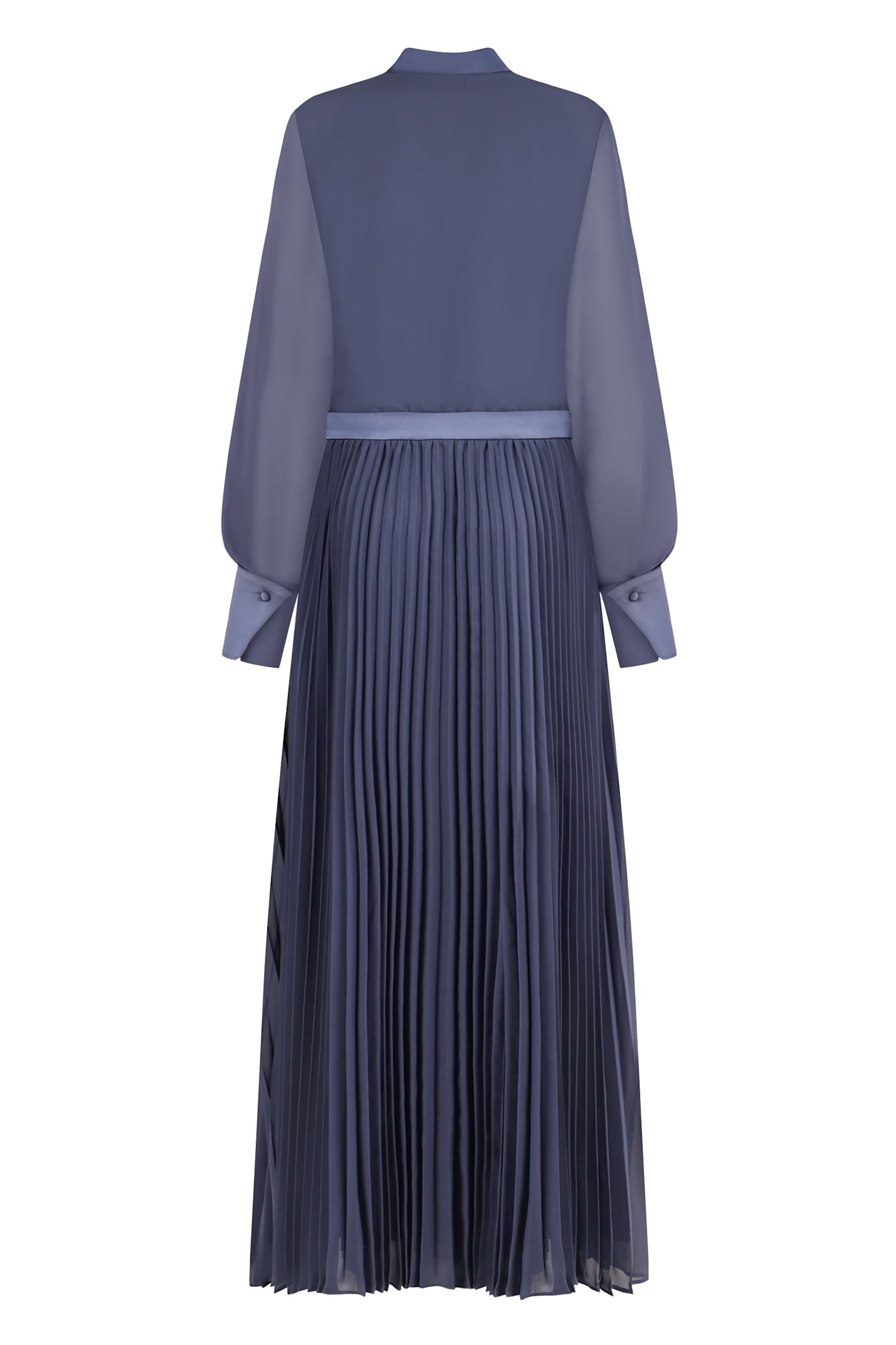 Shop Emporio Armani Long Shirtdress In Blue