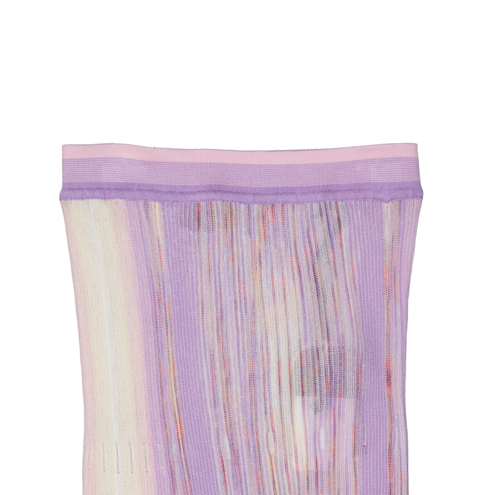 Shop Missoni Elastic Maxi Skirt In Lilac