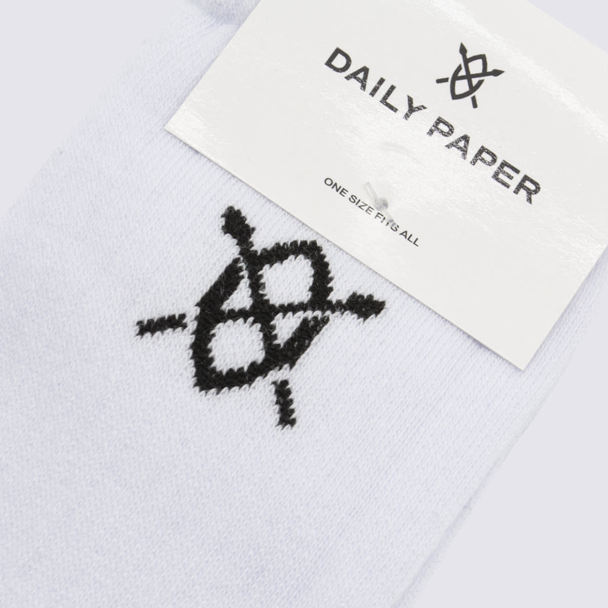 Shop Daily Paper White Cotton Blend Socks