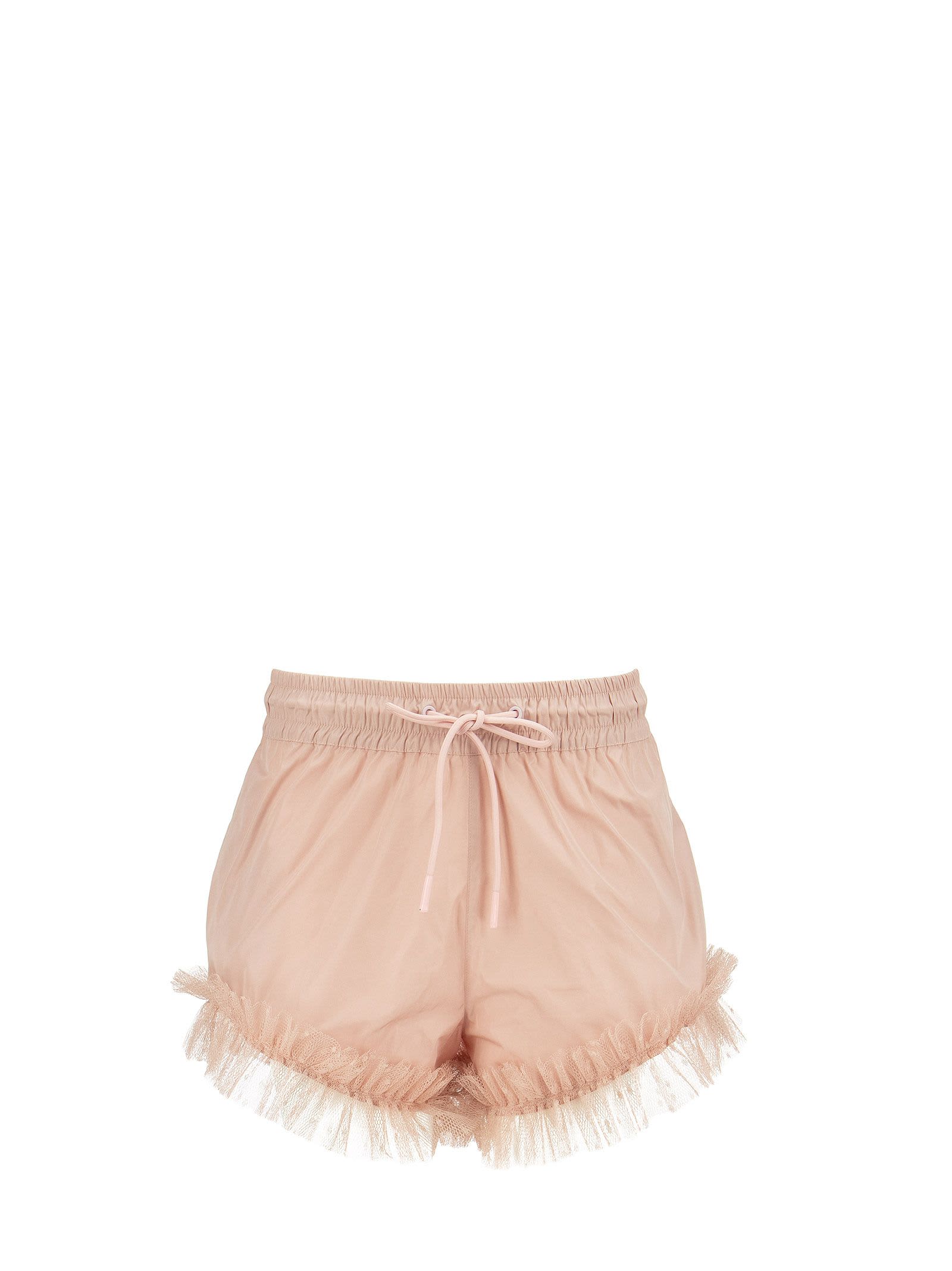 RED Valentino Taffeta And Point Desprit Tulle Shorts