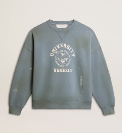 Light Blue Cotton Sweatshirt