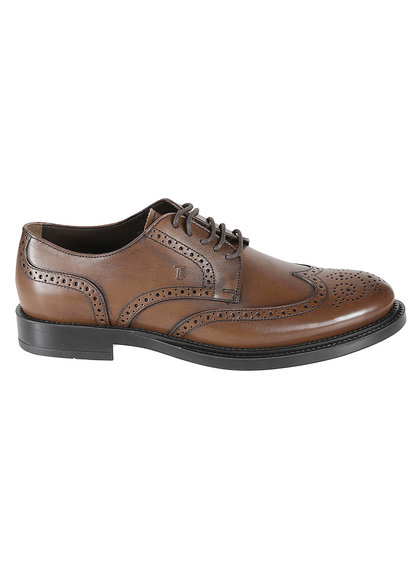 Tod's Bucature Derby Shoes In Brown