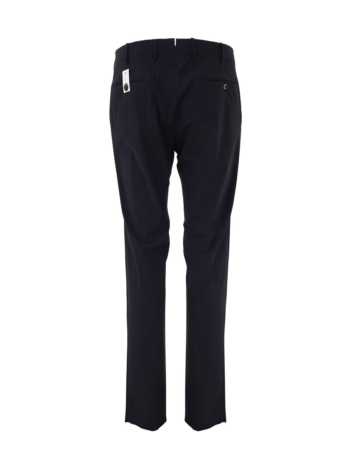 Shop Pt01 Man Slim Trousers In Navy Blue