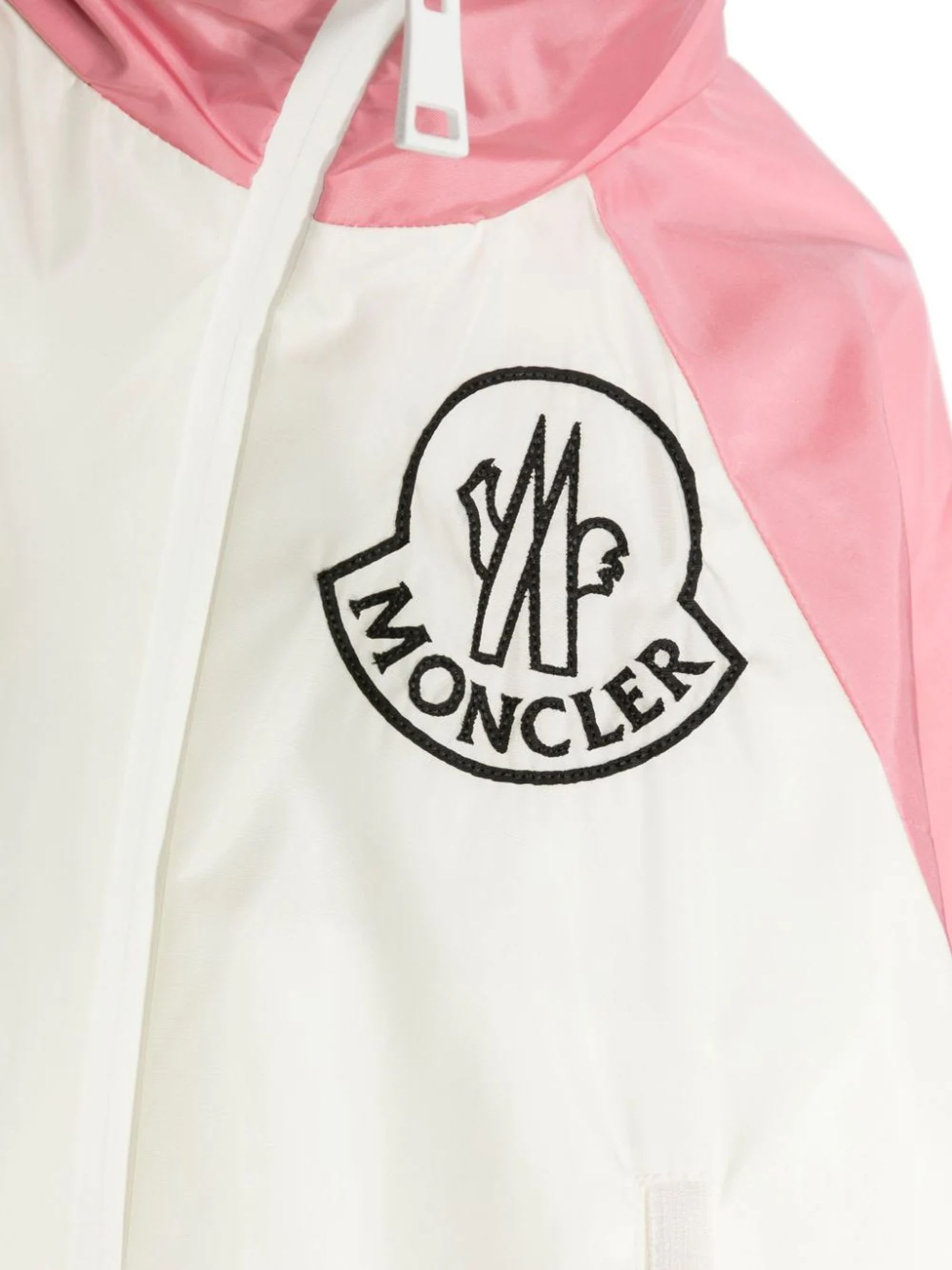Shop Moncler White Polyamide Jacket In L
