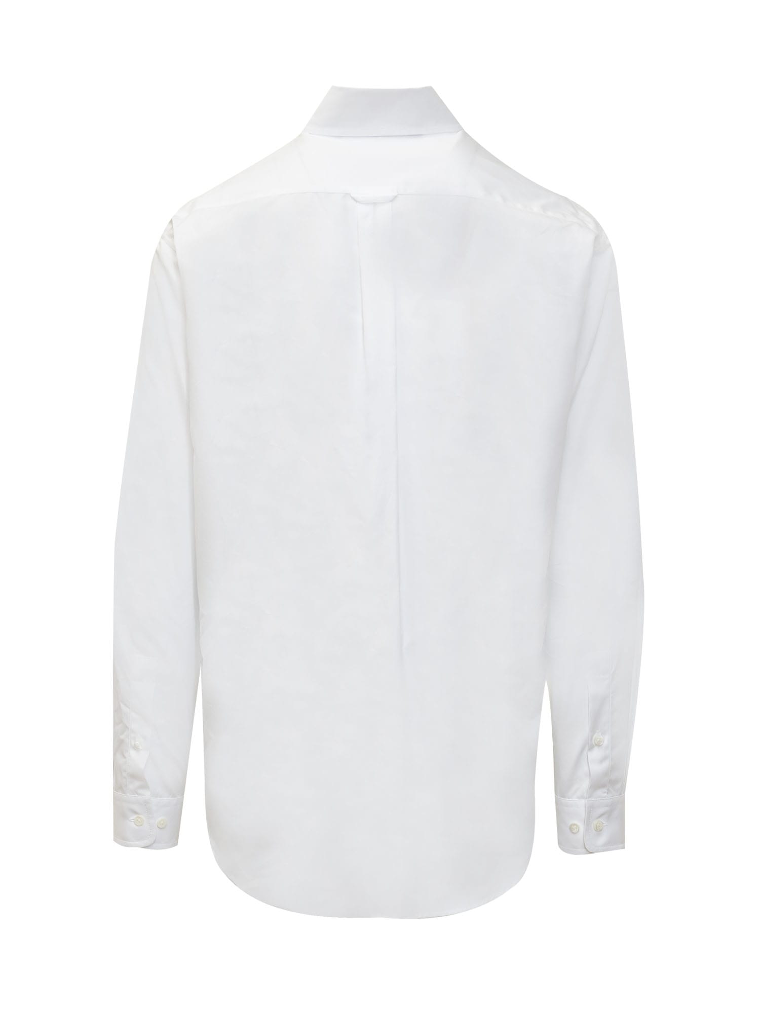 Shop Palm Angels Shirt In White Black