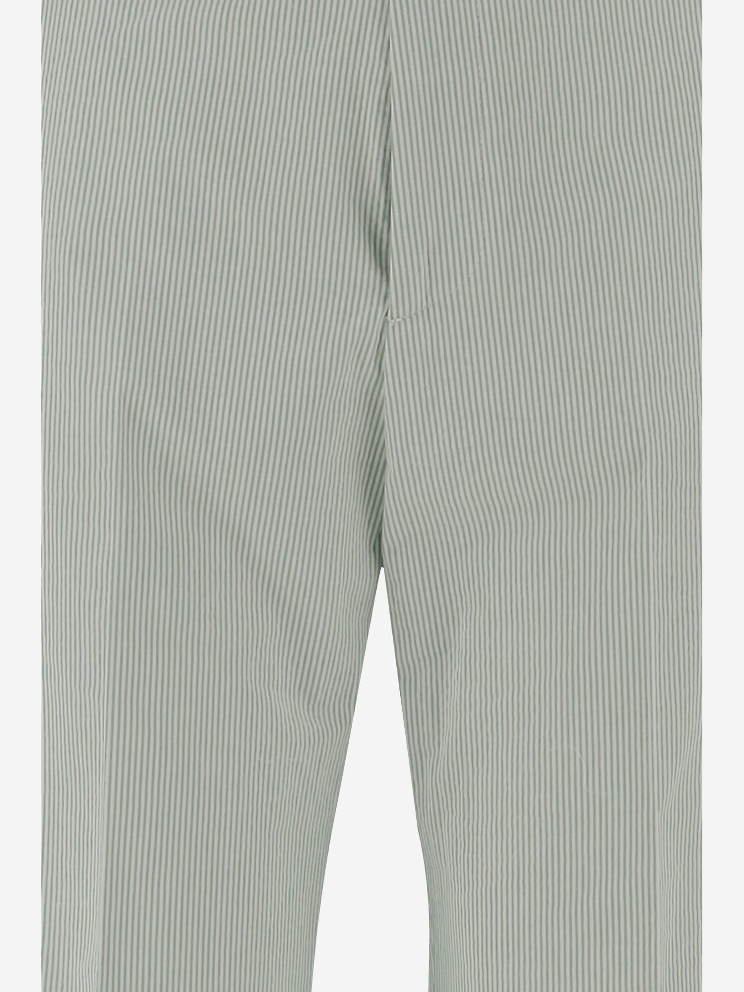 Berwich Stretch Cotton Blend Pants In Green