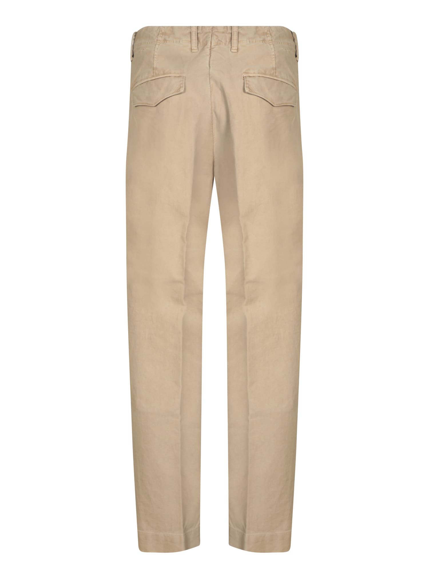 INCOTEX LIGHT GREY CHINO TROUSERS 