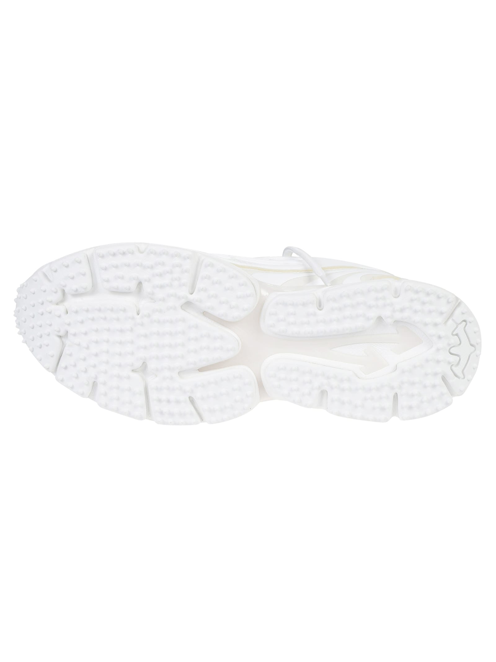 Off-white Ow Be Right White Low Top Sneakers With Zip-tie Detail In Mesh And Leather Man In White
