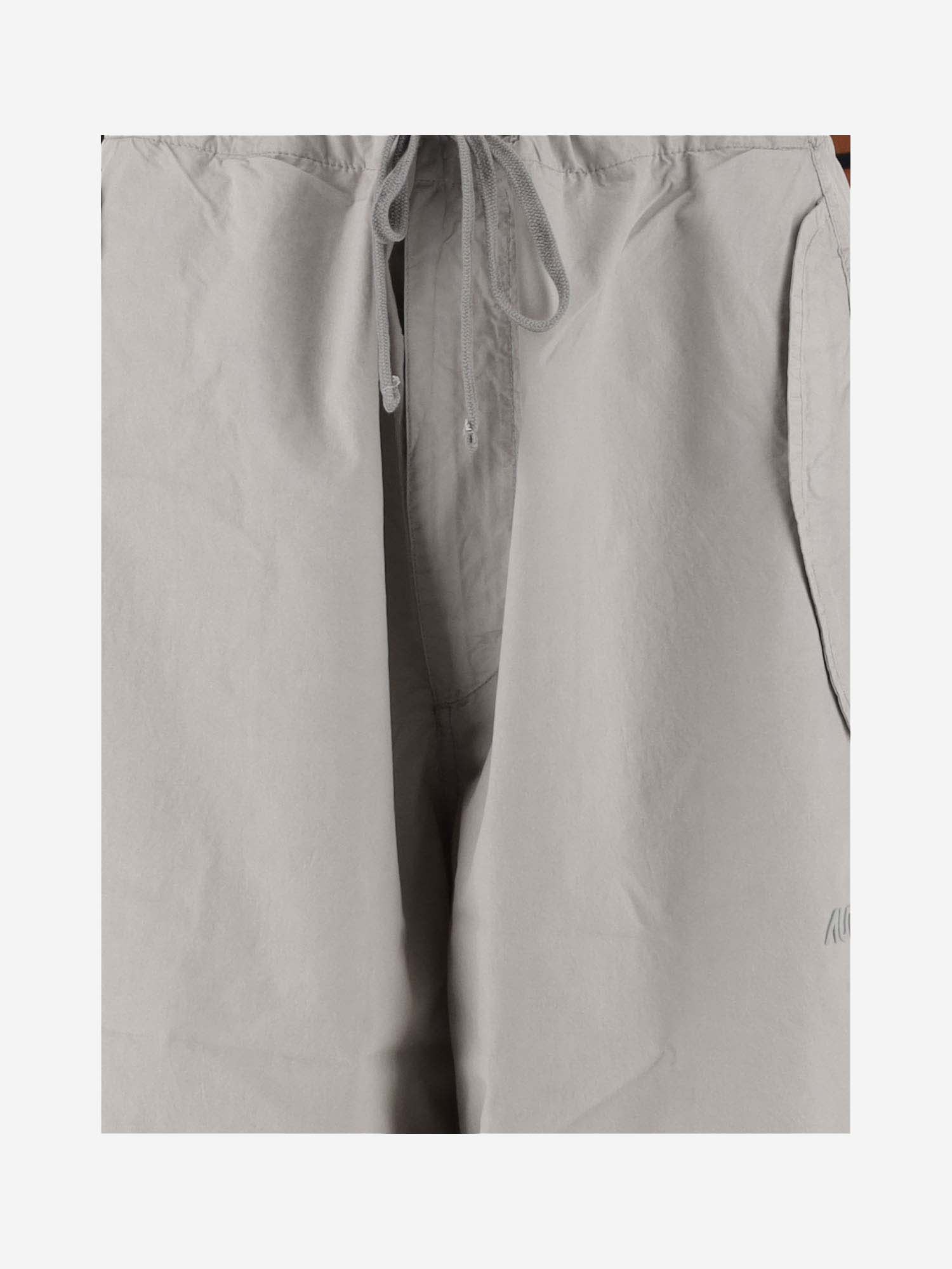 Shop Autry Nylon Pants In Foggy Grey