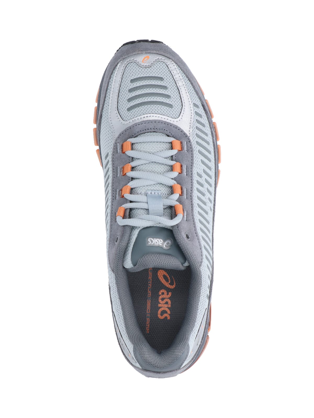 Asics Streamlined Grey Sneakers With Accent Details In Gray