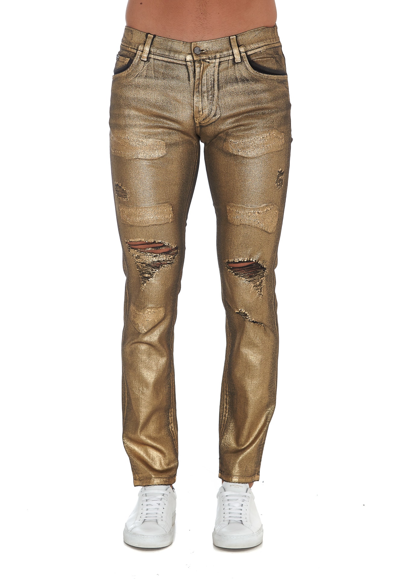 Dolce & Gabbana Jeans In Gold