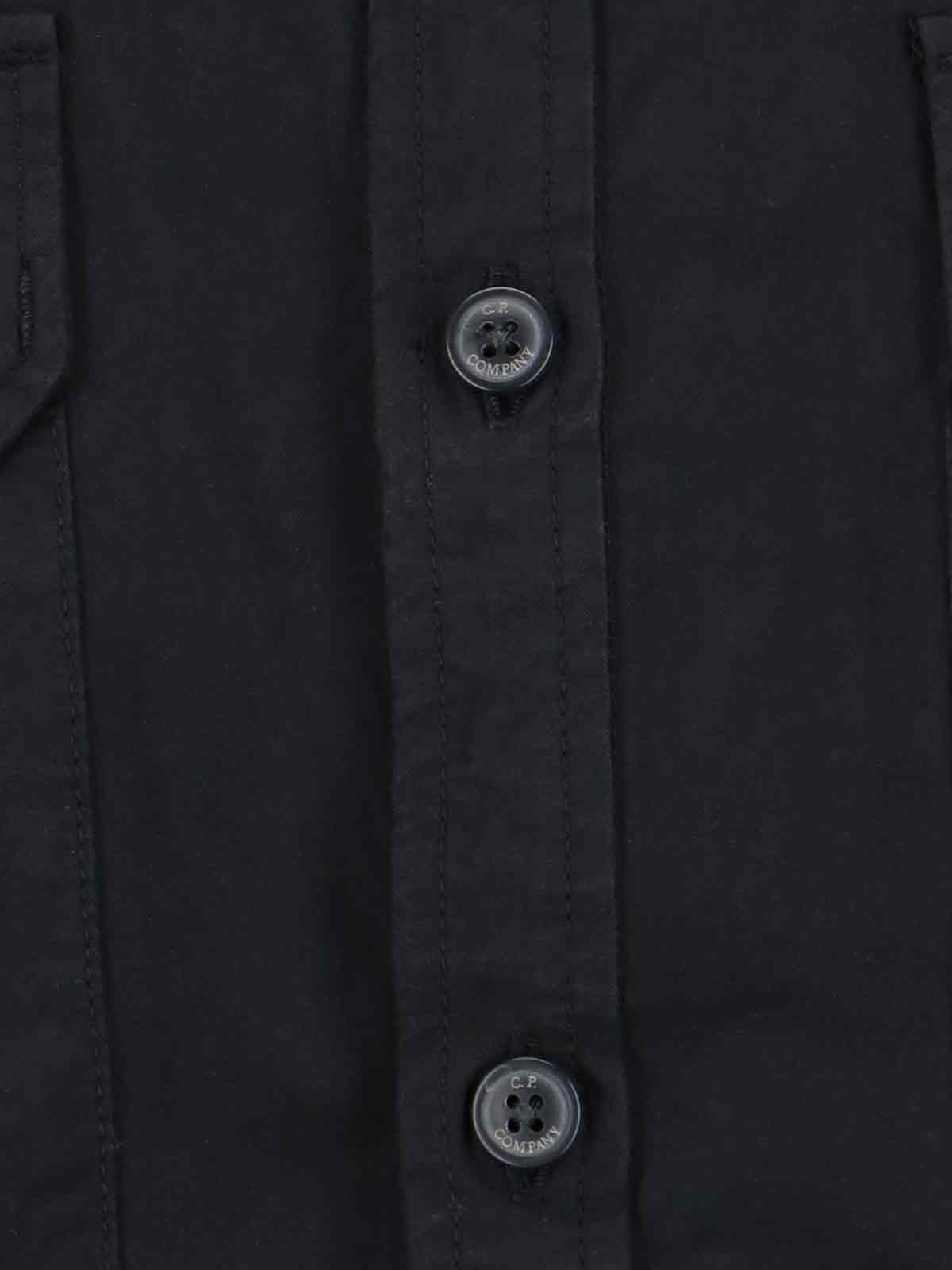 Shop C.p. Company Lens Detail Shirt In Black