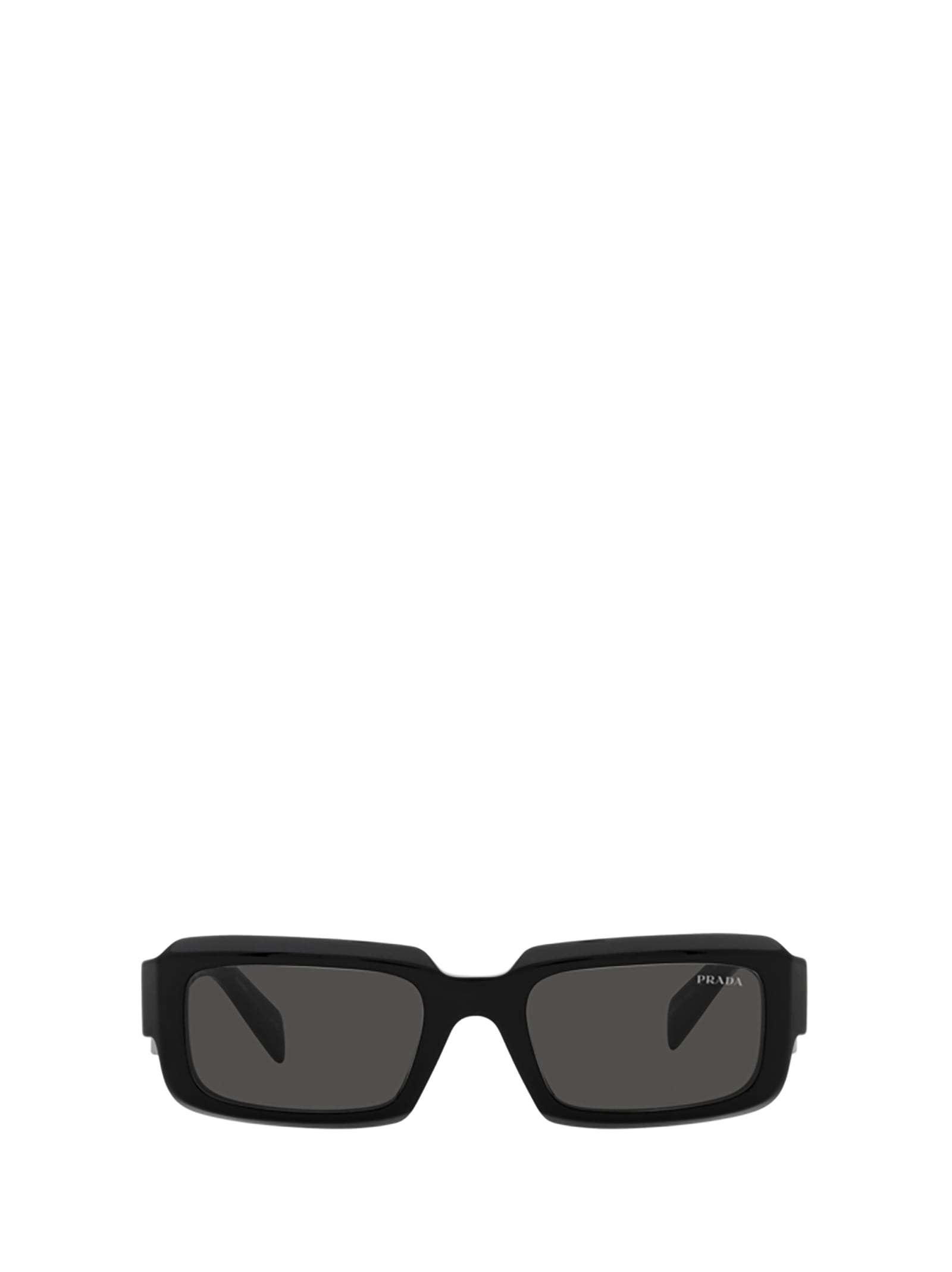 Prada Pr 06ys Rectangle Frame Sunglasses In Black