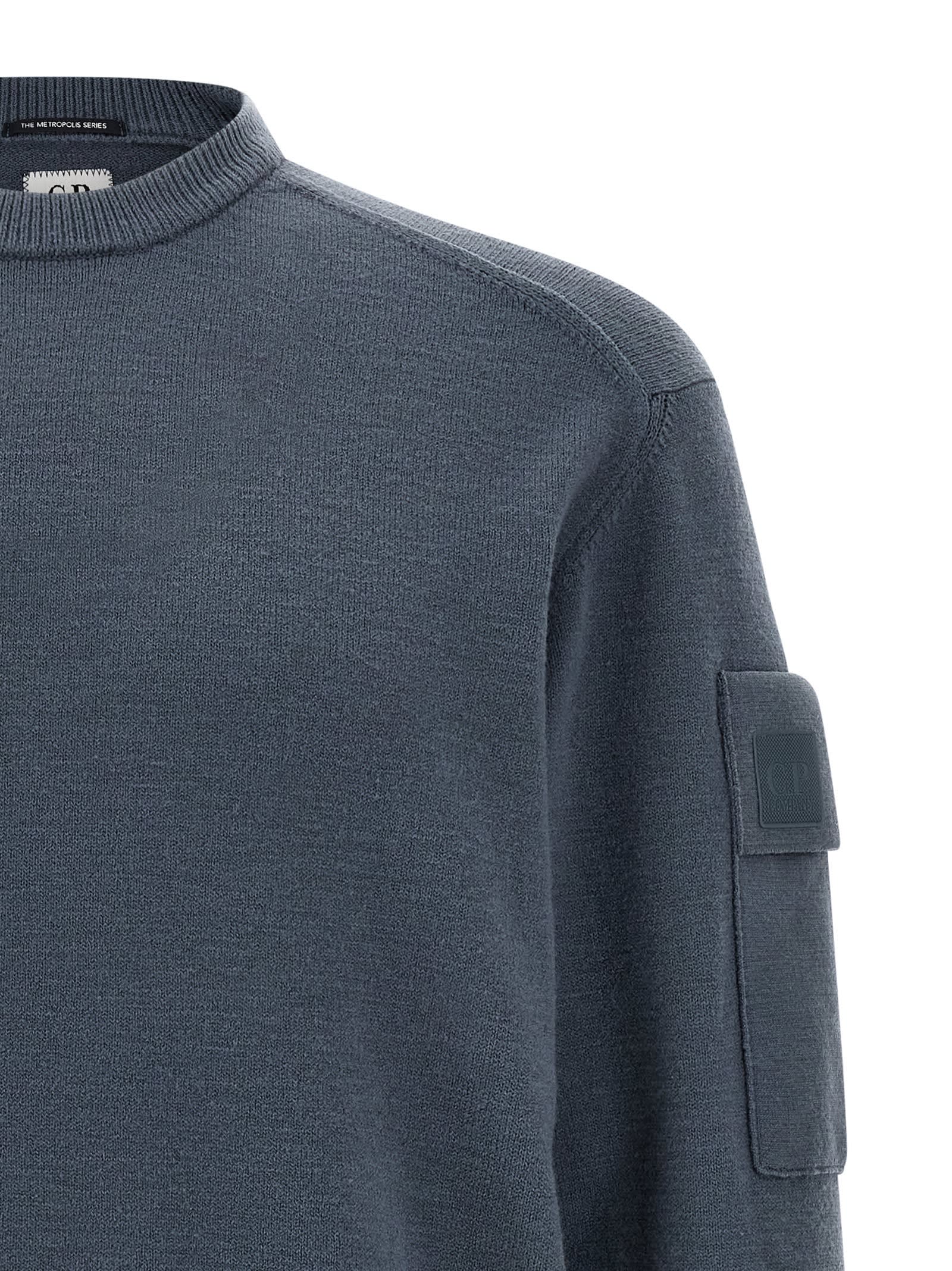 C.p. Company Extrafine Wool Sweater Sweaters And Cardigans Blue In Blue