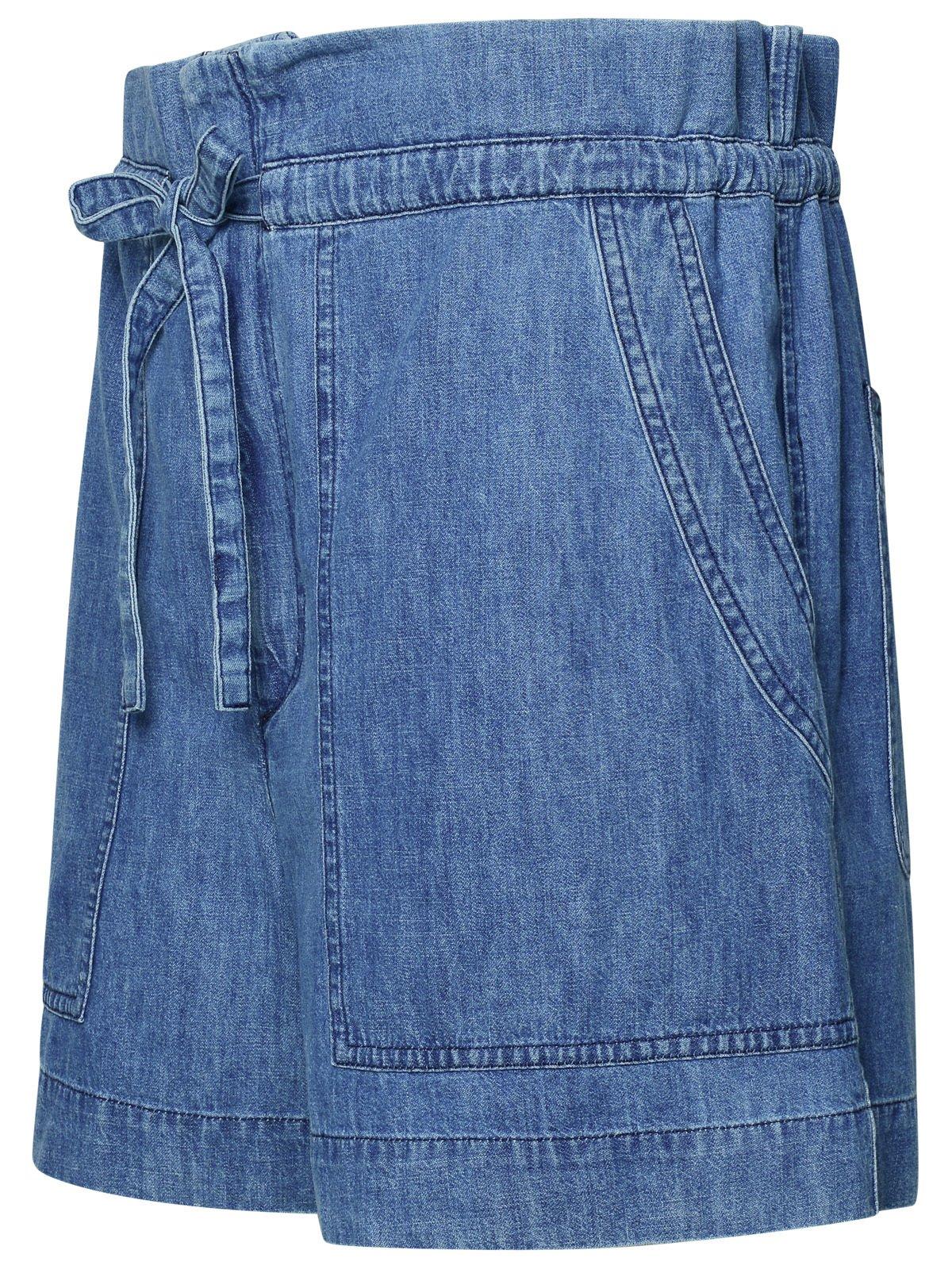 Shop Marant Etoile Drawstring Denim Shorts