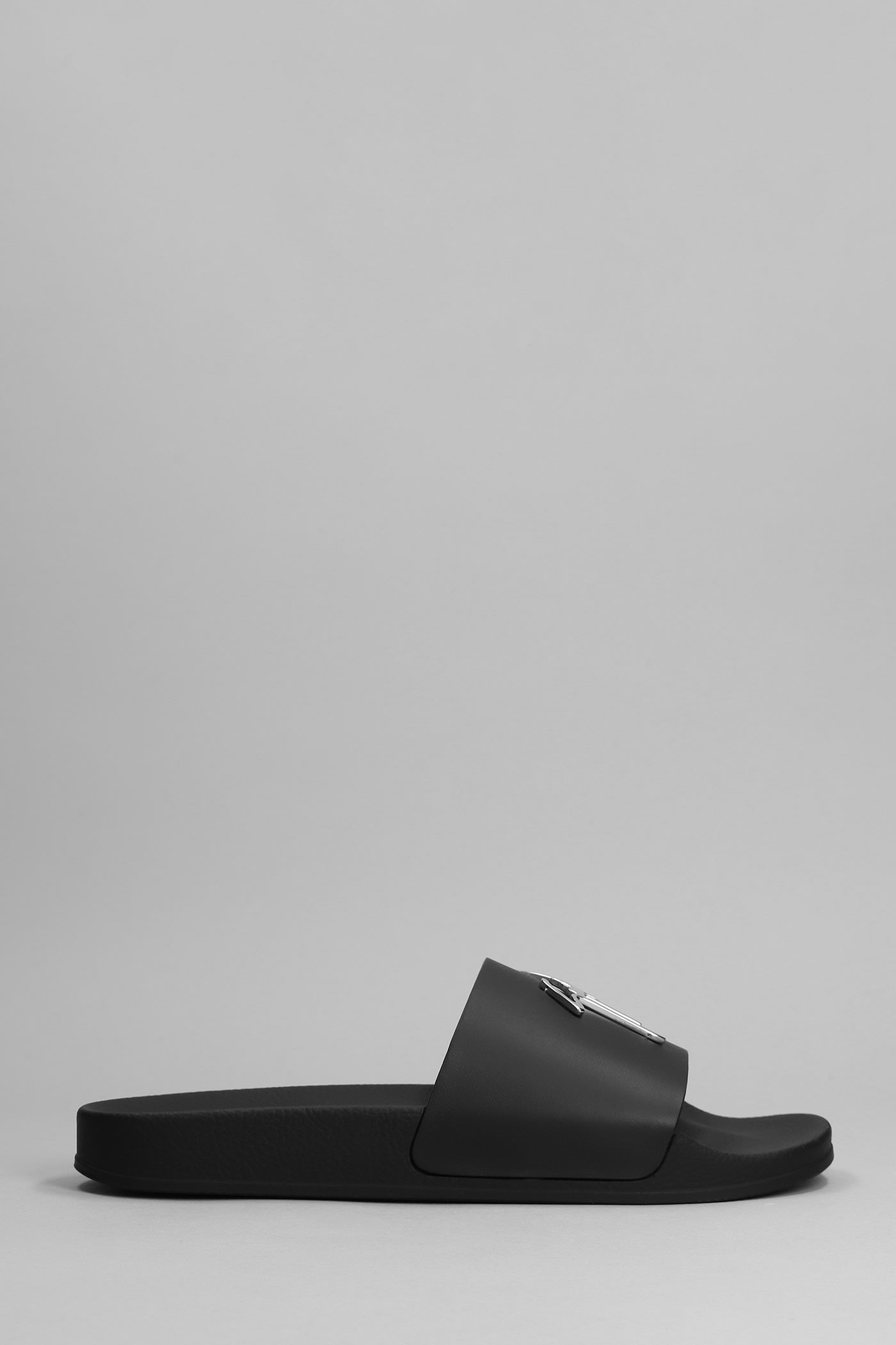 Giuseppe Zanotti Brett Flats In Black Leather